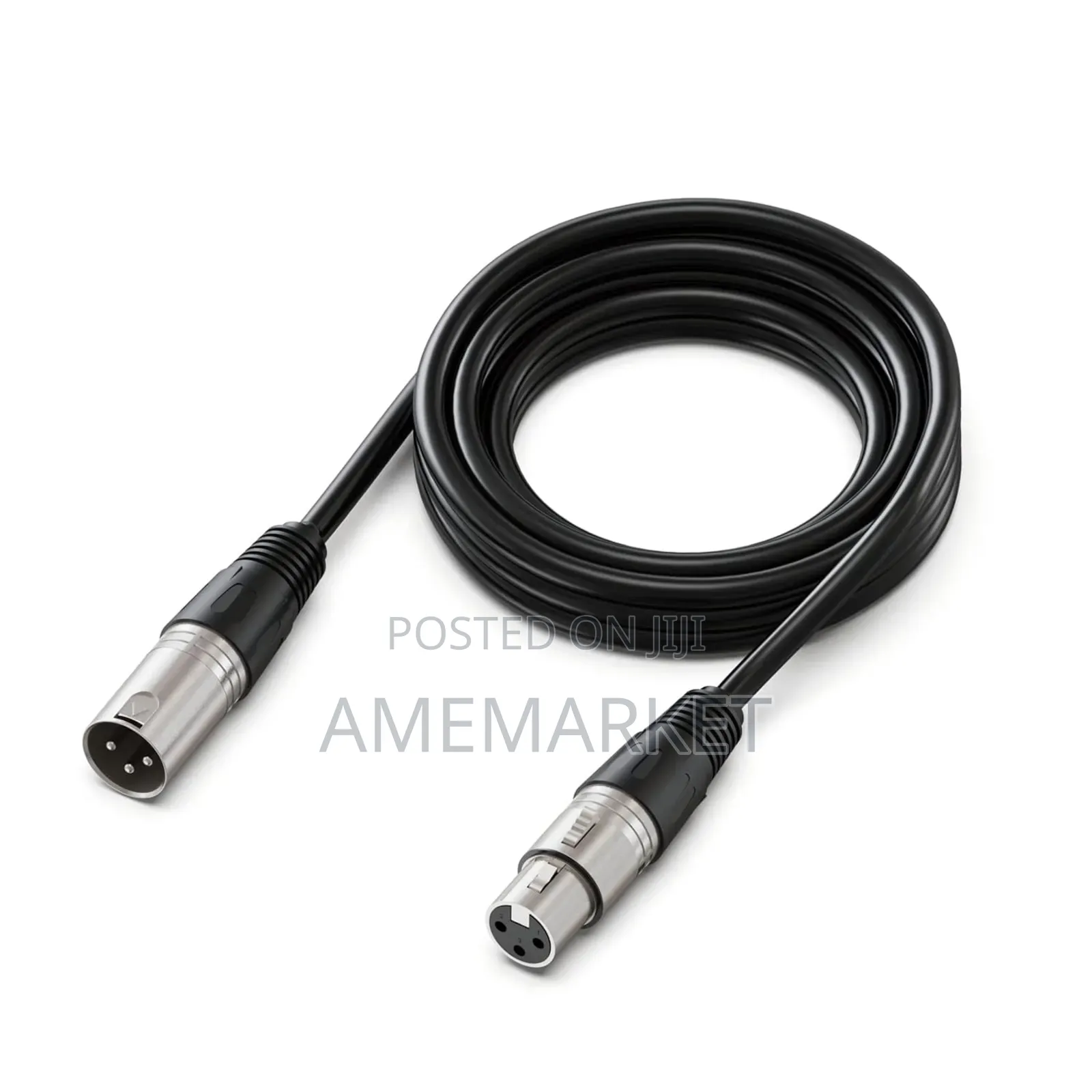 XLR Microphone Cable Male to Female Cord , Speaker Cable, Mic. Black