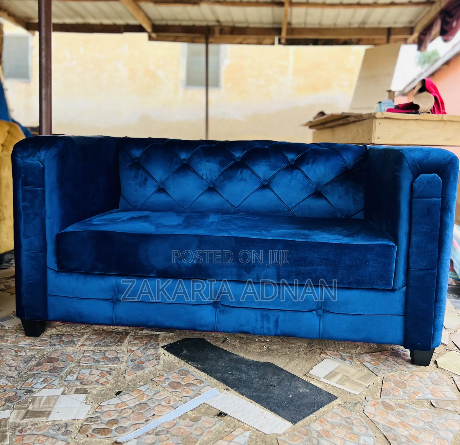 Blue 2in1 Sofa