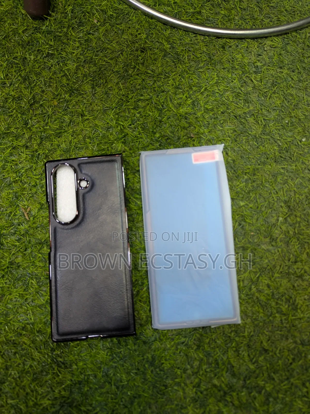 Z Fold 7 Leather Case With Screen Protector