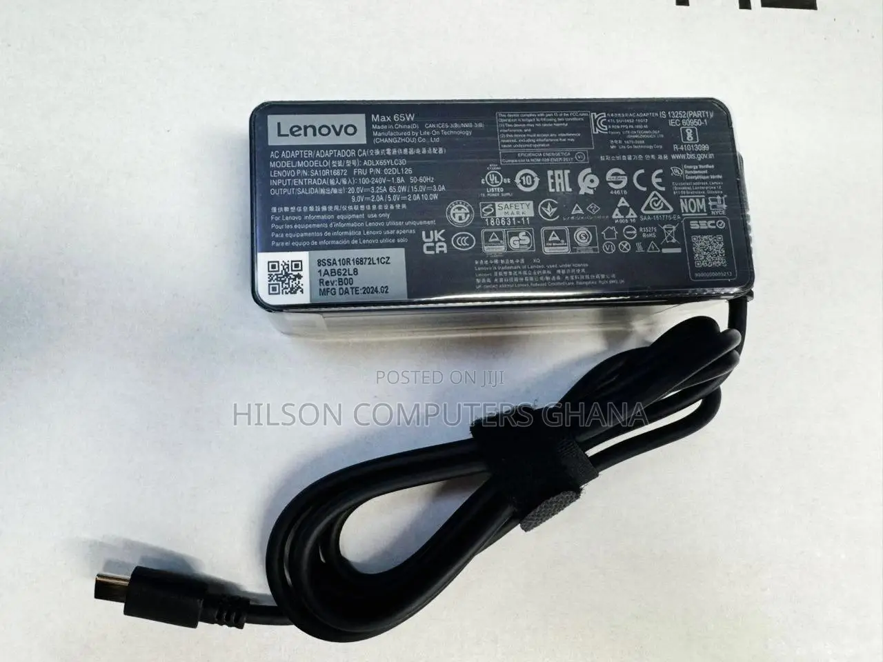 Lenovo Original 65w Type C Laptop Charger