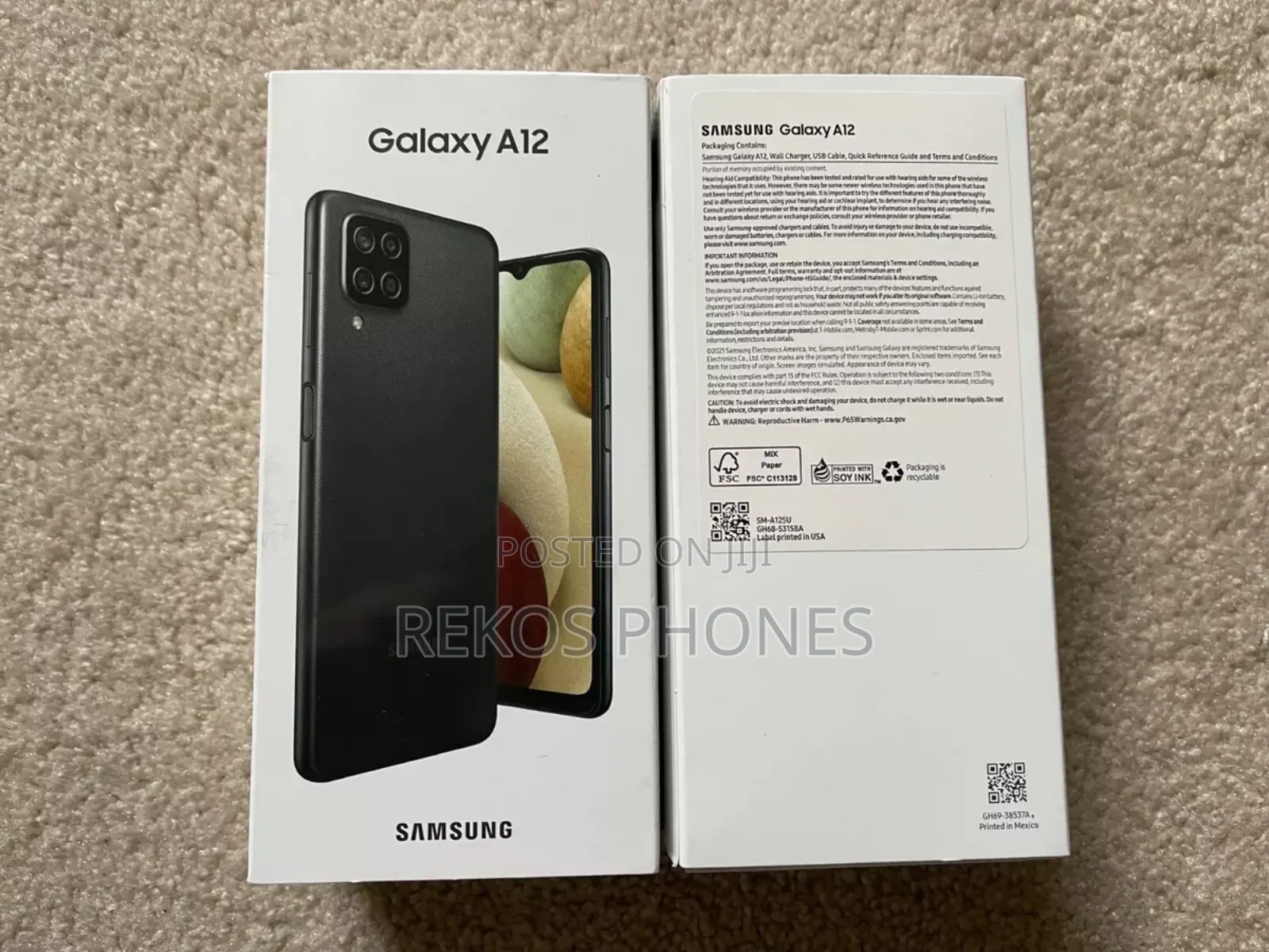 New Samsung Galaxy A12 128 GB Black