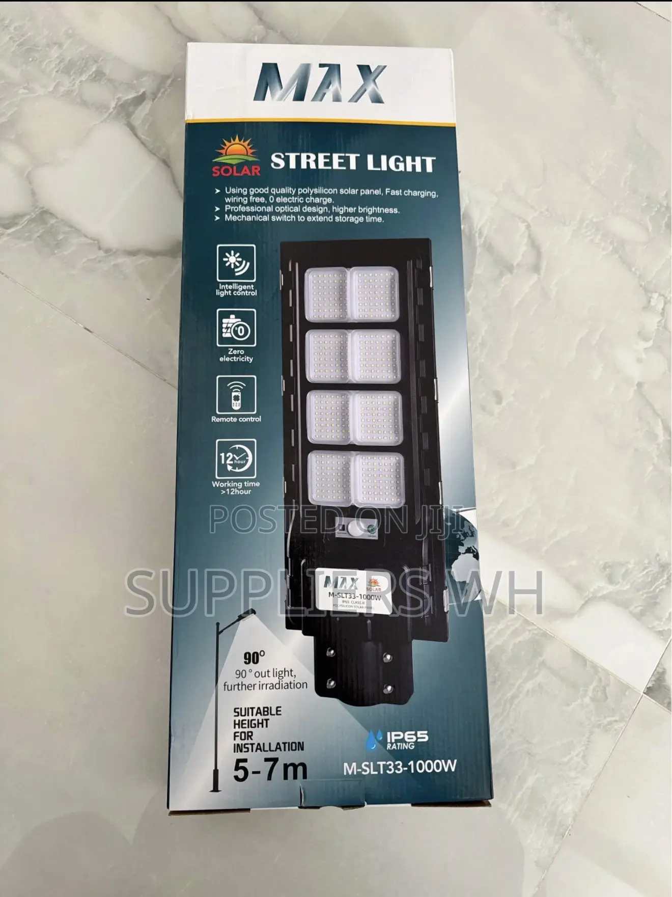 Solar Streetlight Durable Solar Street Light 1000w Remote