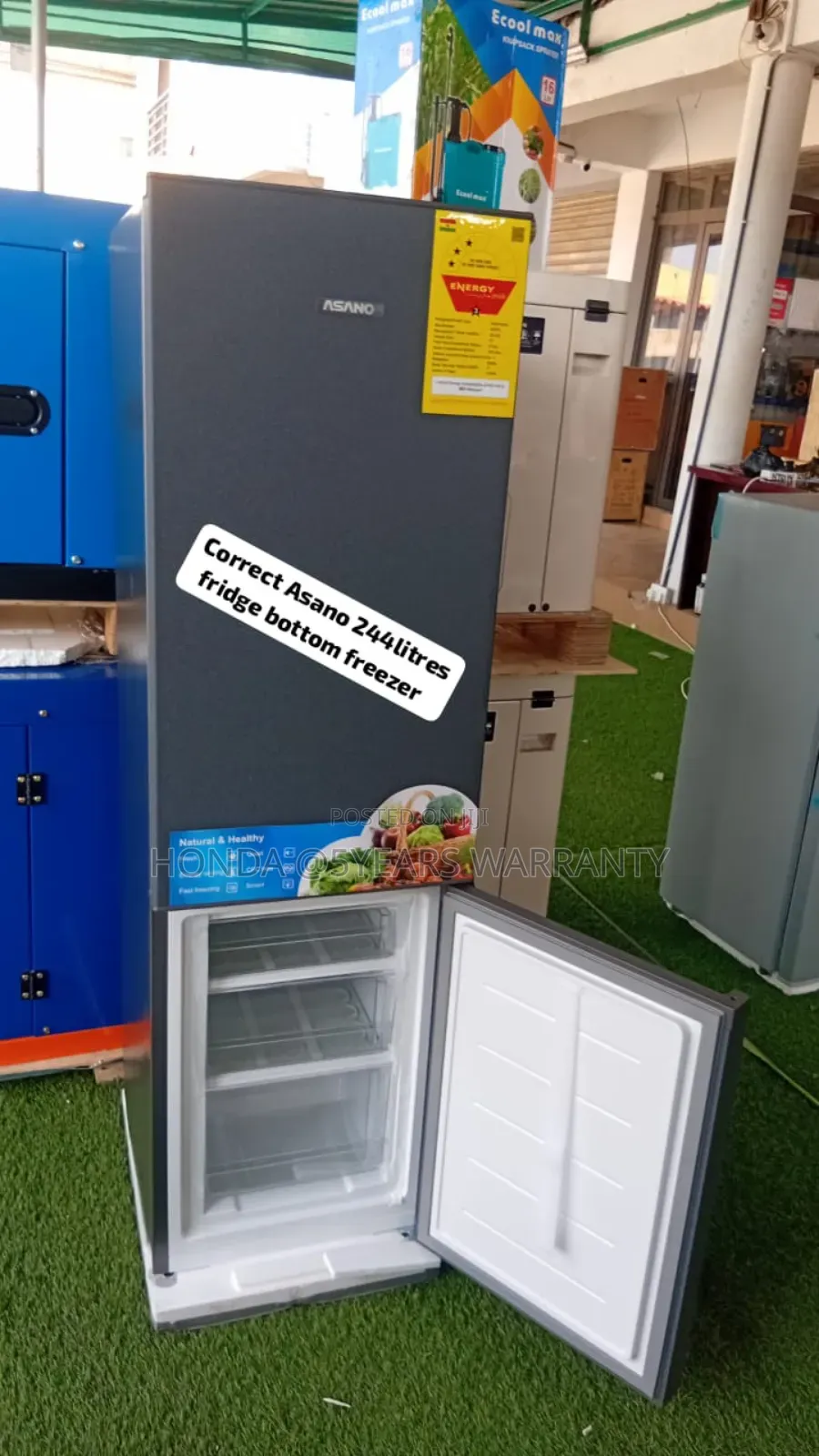 Asano 244litres Fridge Bottom Freezer Asano 244litres Fridge