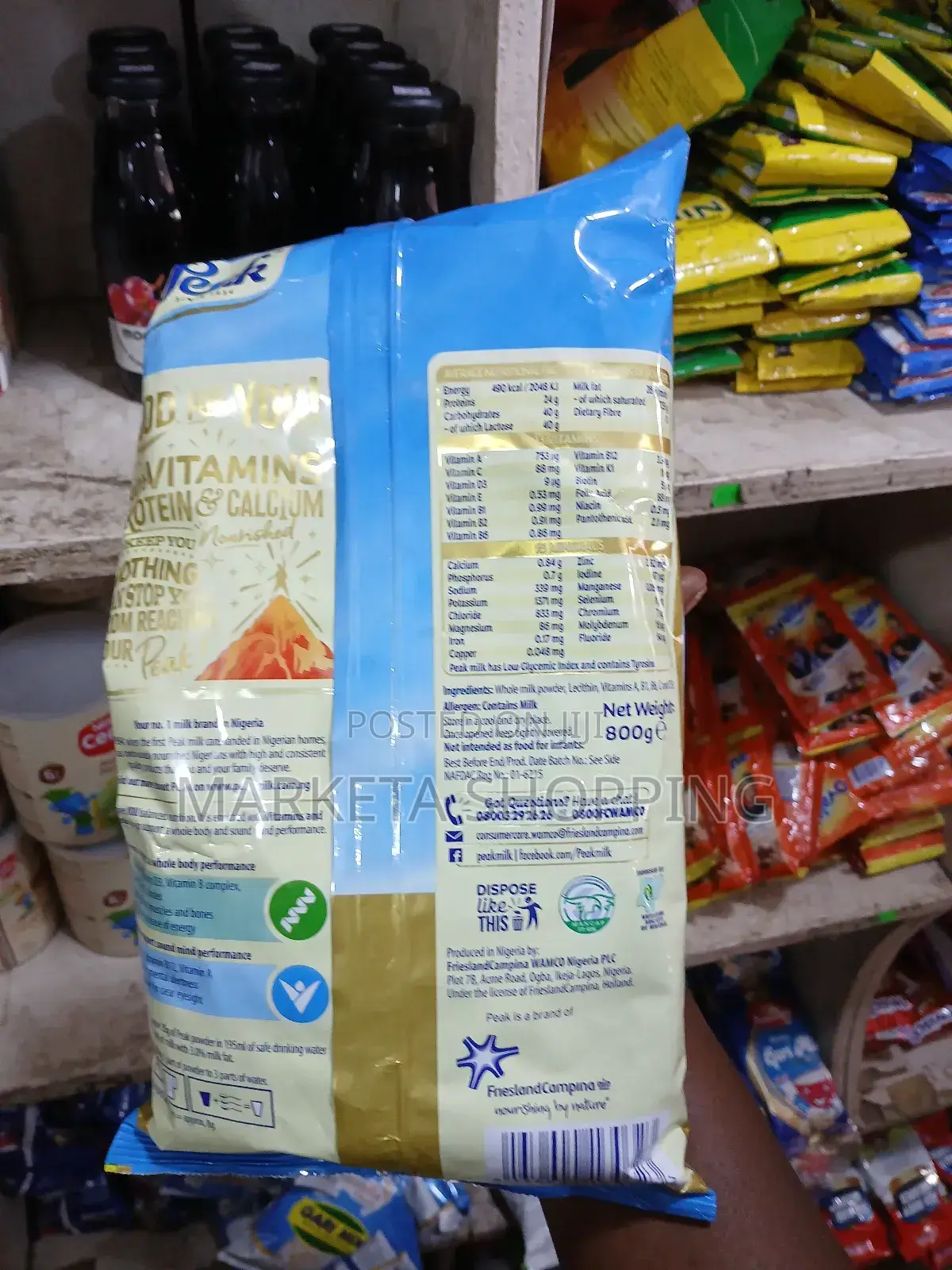 Peak Full Cream Milk Powder 800g