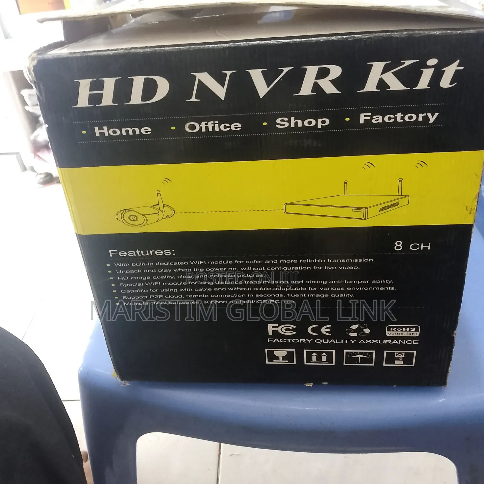 Hd NVR Kit 8 Channel With 8 Outdoor Camera (Jortan)