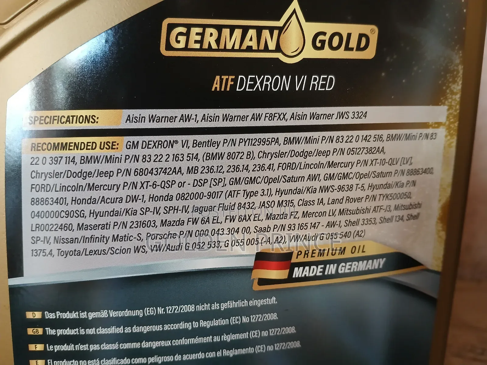 Engine Oil German Gold 0w20 (5litres)