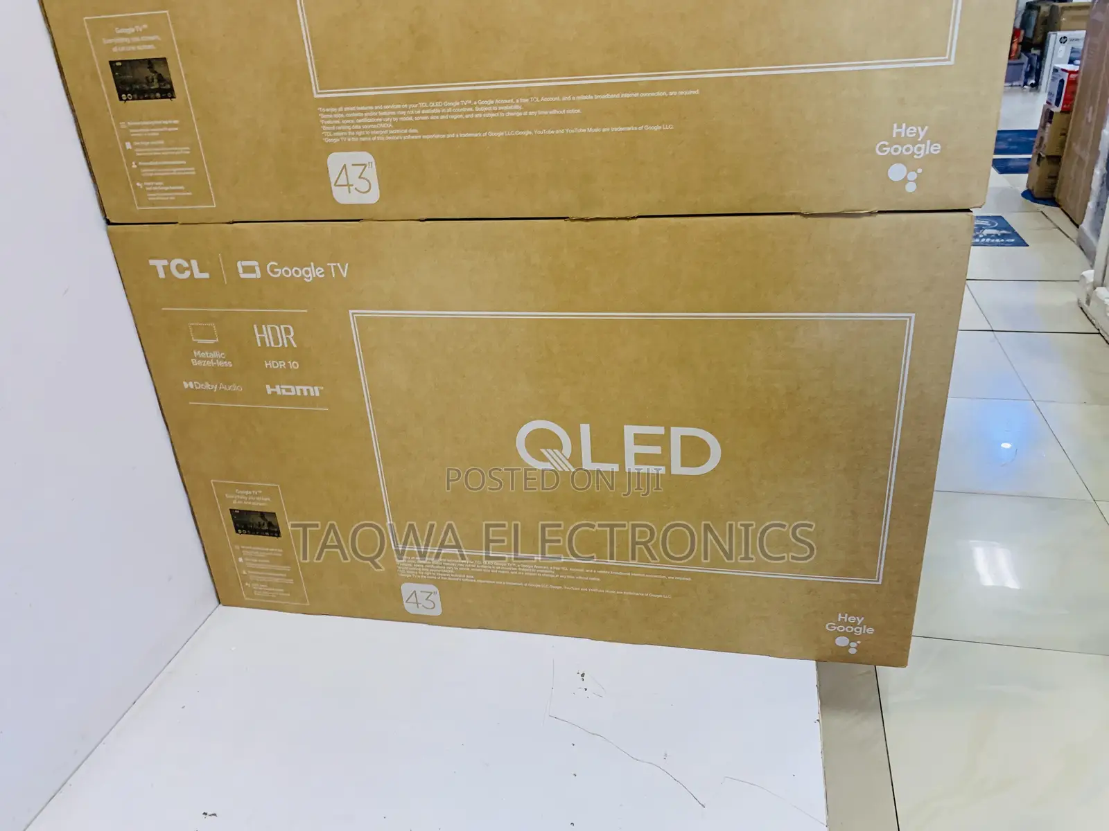 -TCL 43” Qled Smart Android Tv
