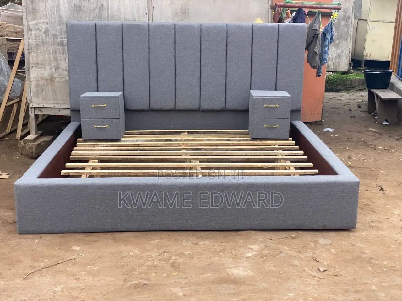 King Size Bed Frame With Nightstand