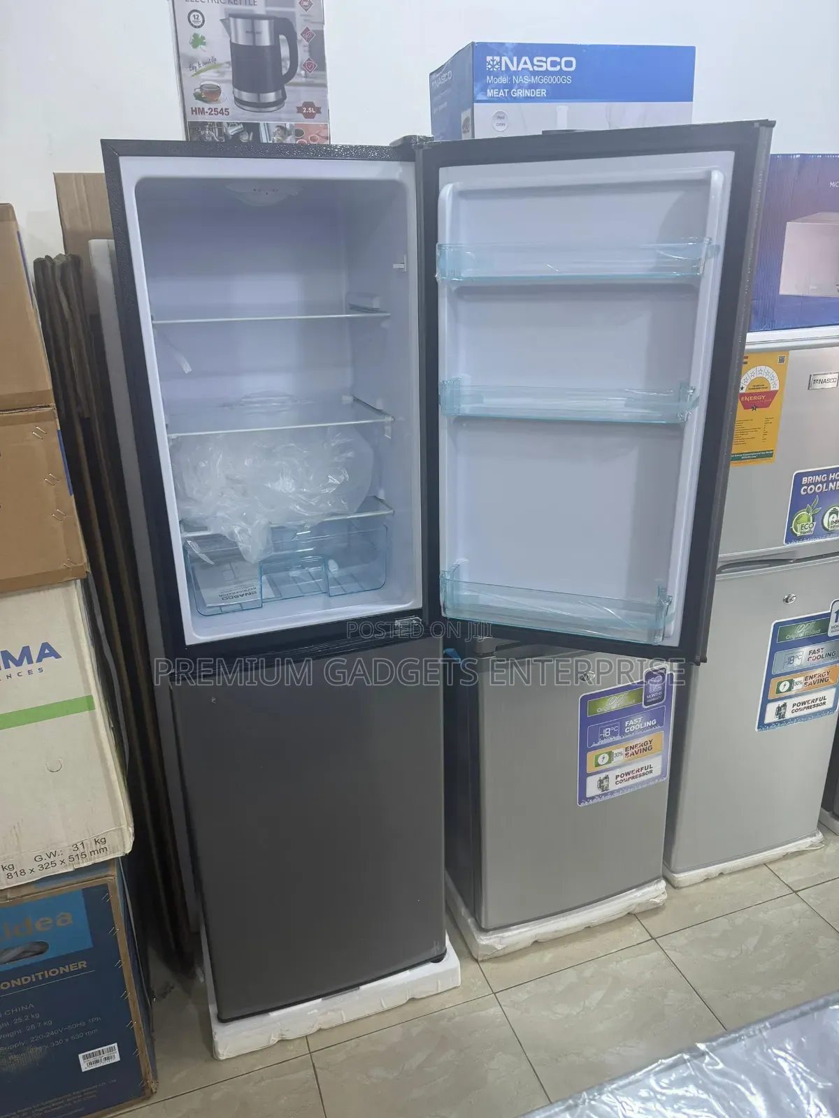 Nasco Nasd2-24fl 196litre Double Door Bottom Freezer Refrigerator