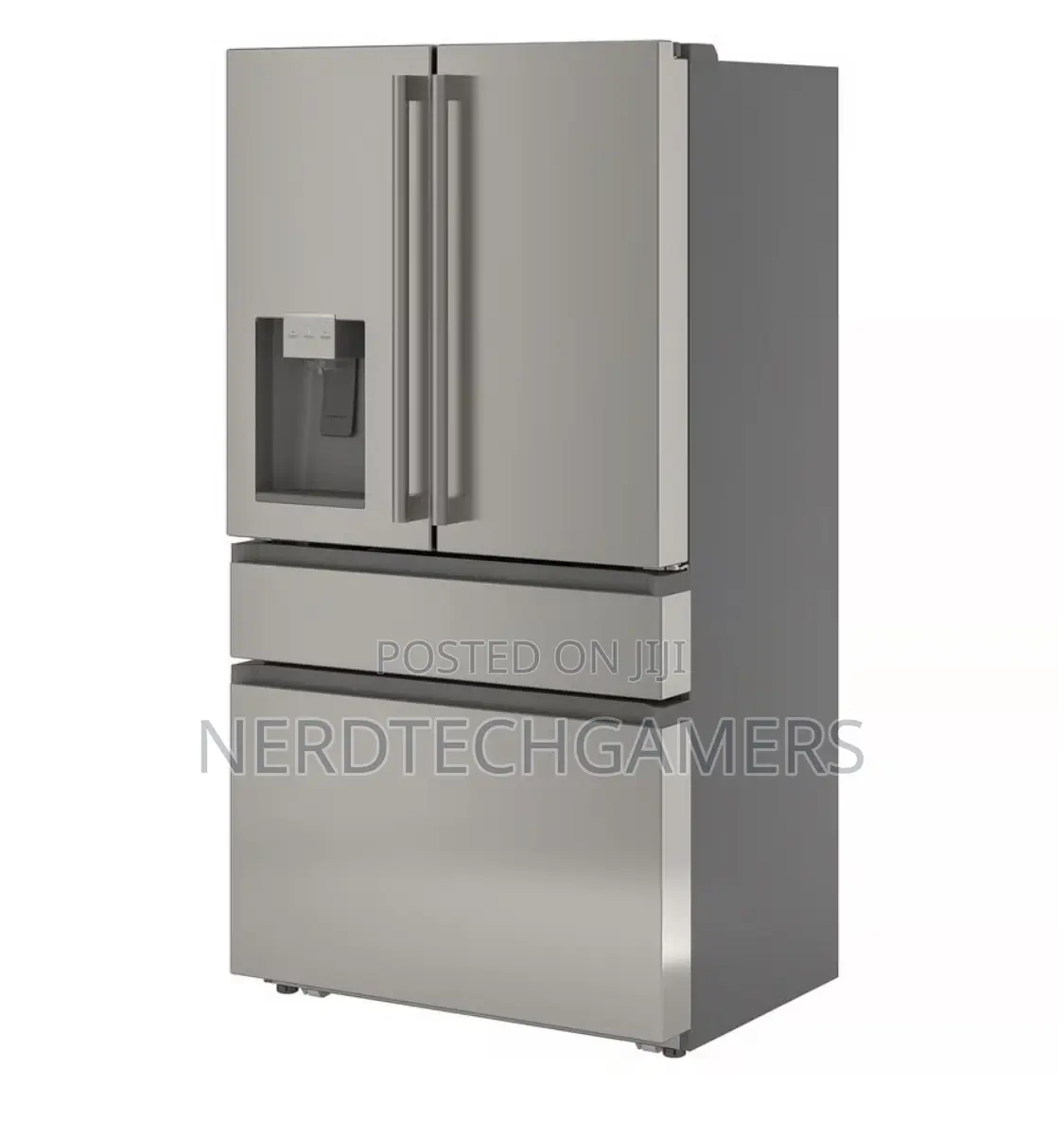 Överskådlig French Door Refrigerator, 4-Door/Stainless Steel Color,