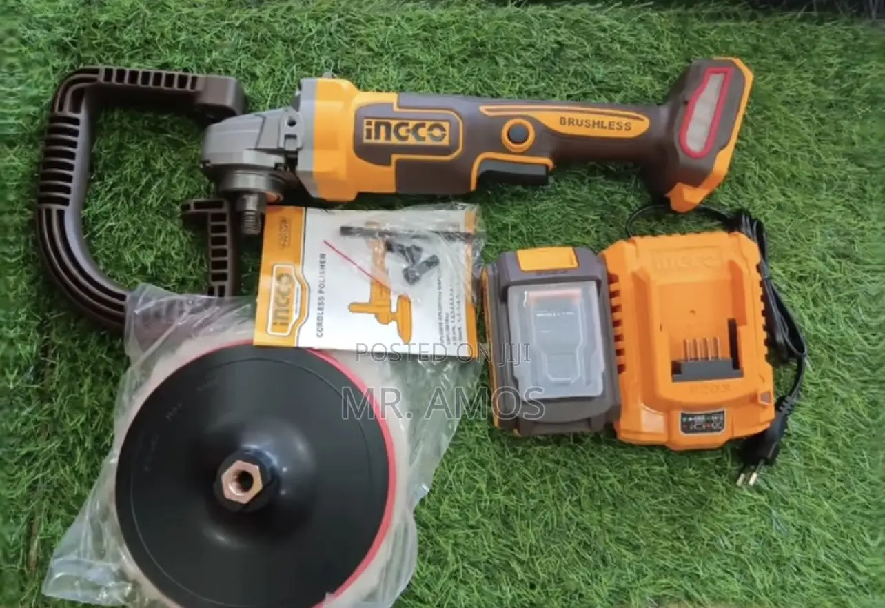 6-Speed Bl Cordless Angle Polisher With 3pcs Accessories - Apli20181