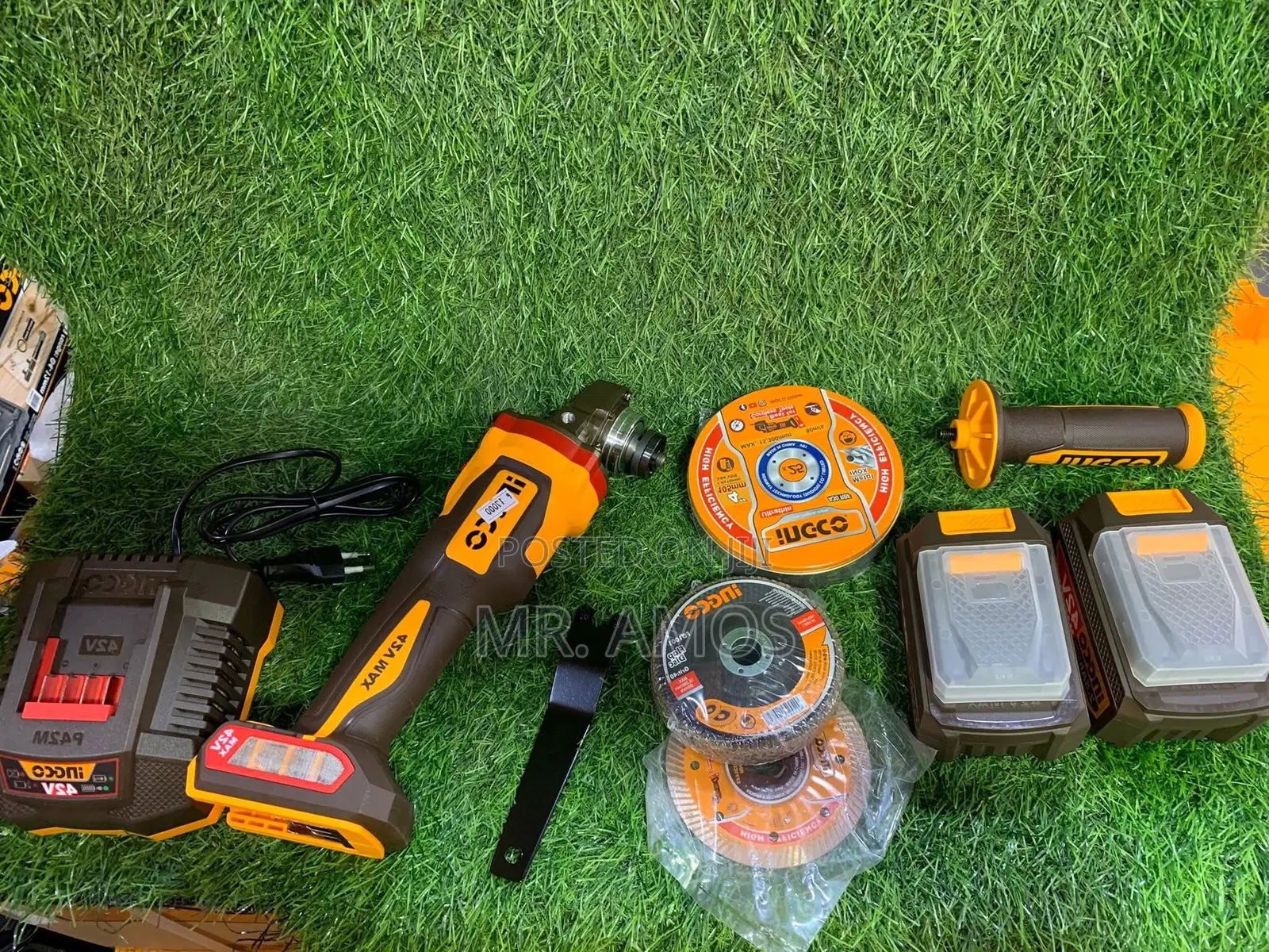 1280w Cordless 42v Angle Grinder With 29pcs Accessories -Cagli