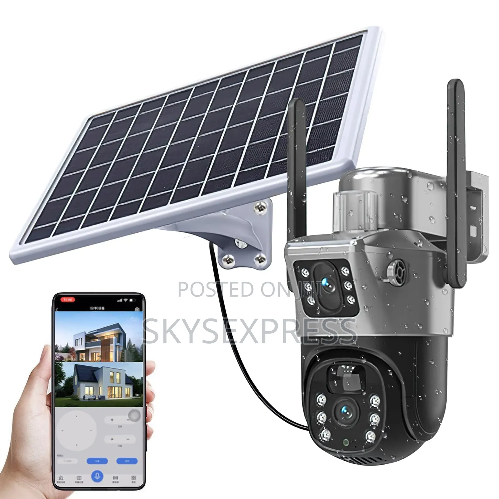 Dual Lense 4g PTZ Solar Camera