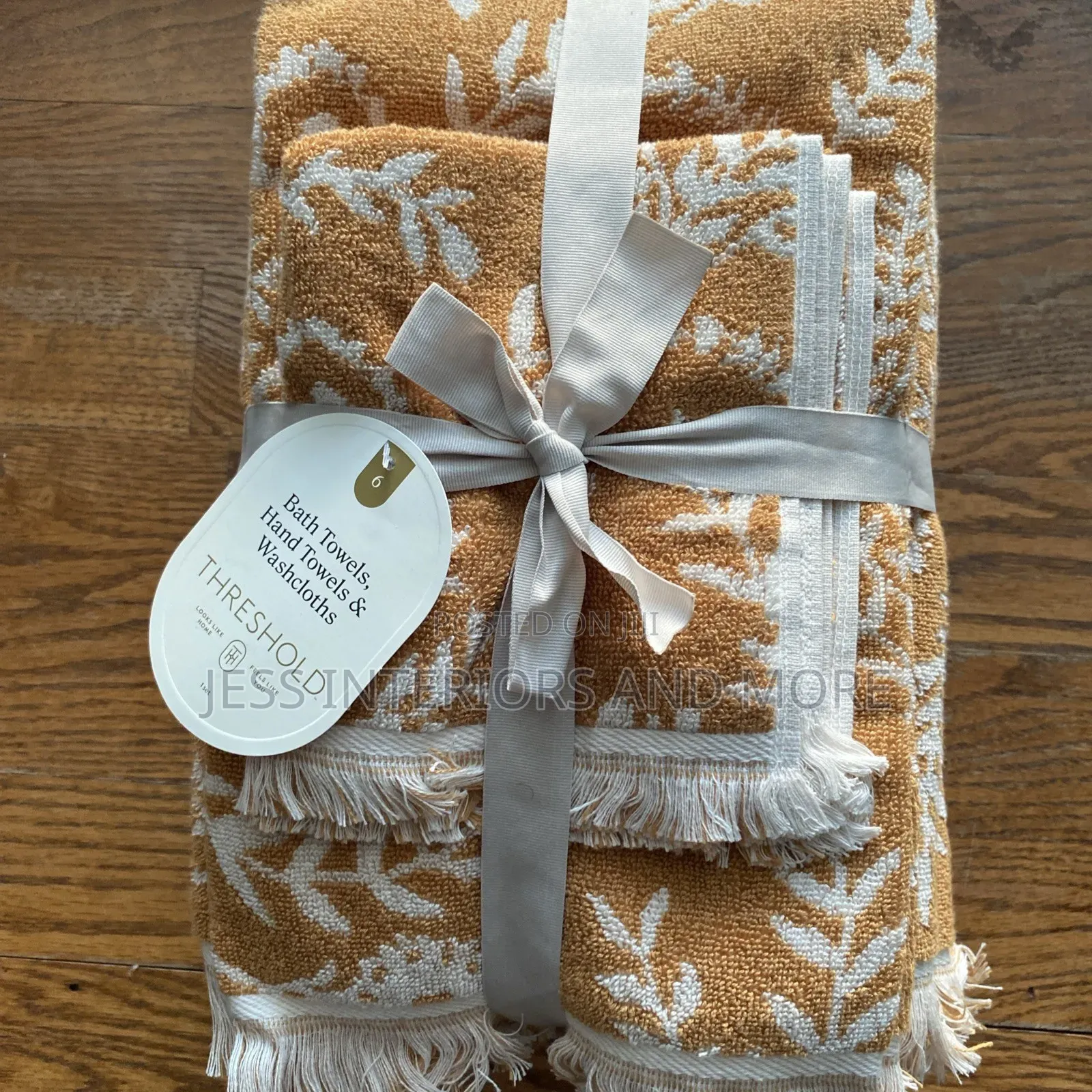 Threshold 6pc Butterscotch Yellow Cotton Towel Set