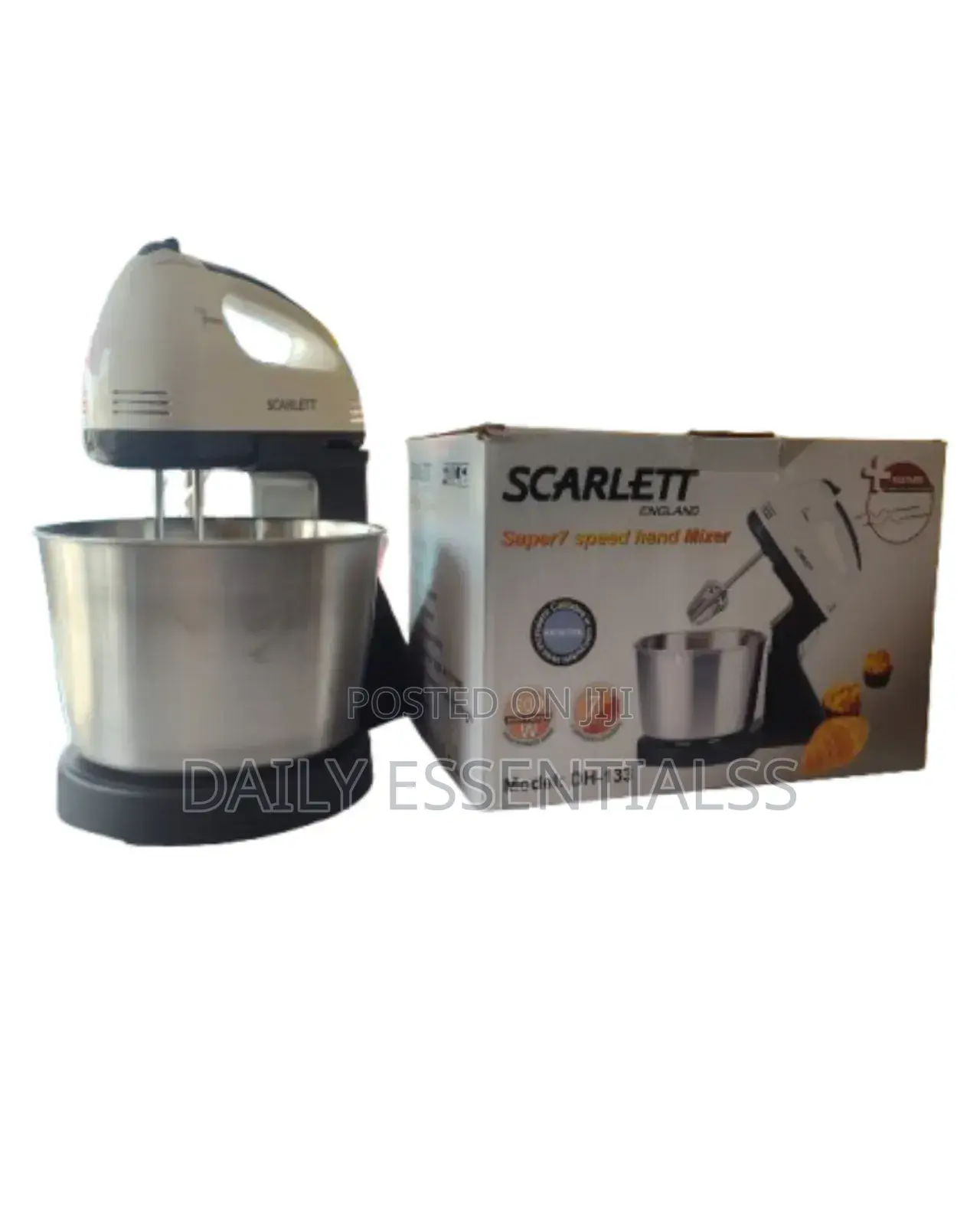Scarlett 200w Hand Mixer – For Cakes Pastries