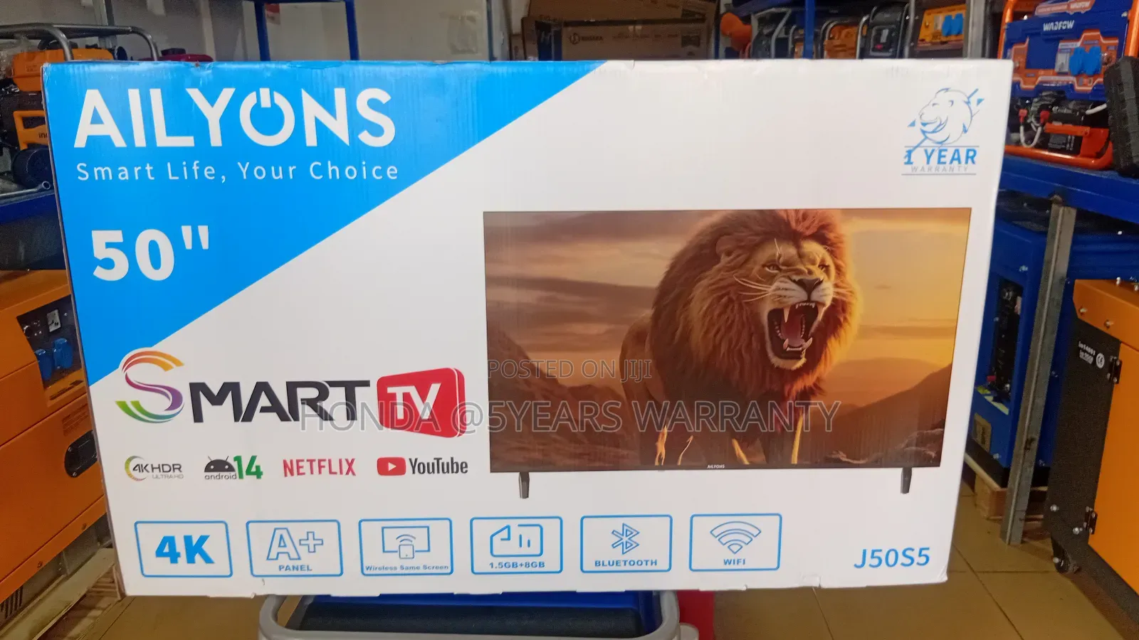 Correct Image 50inches Ailyons Smart Television Smart Ailyon