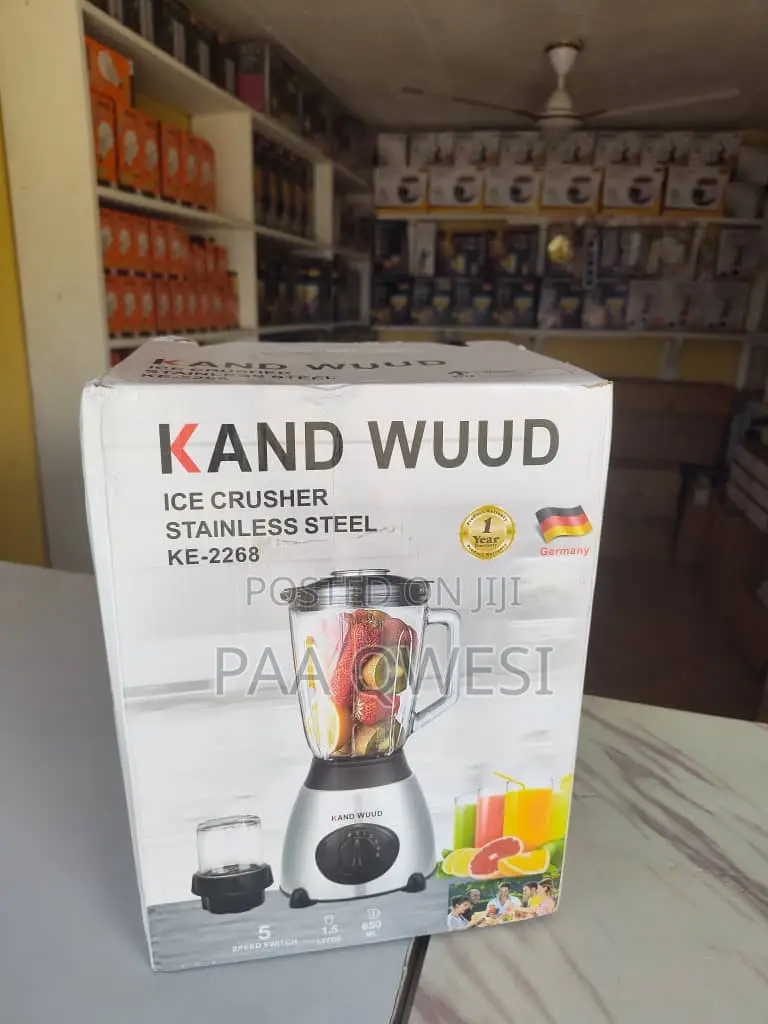 Multifunctional Glass Blender Machine Mixer Kaud Wood