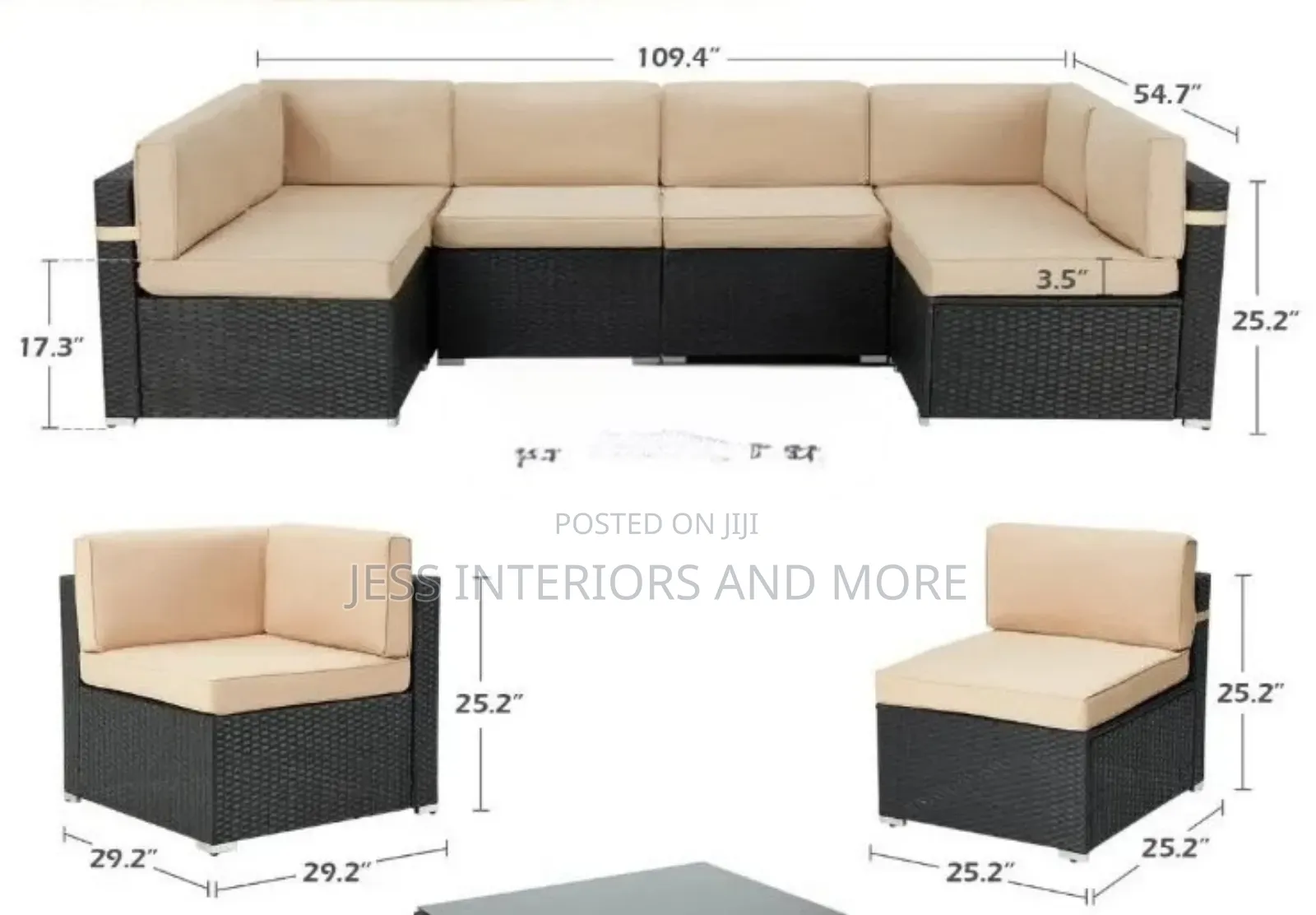 Outdoor Rattan Sofa Set