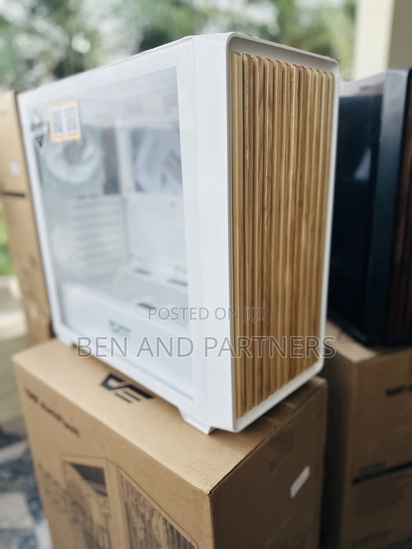 Darkflash Ds900wd Atx Case With 4-argb Fans, Tempered Glass, Walnut