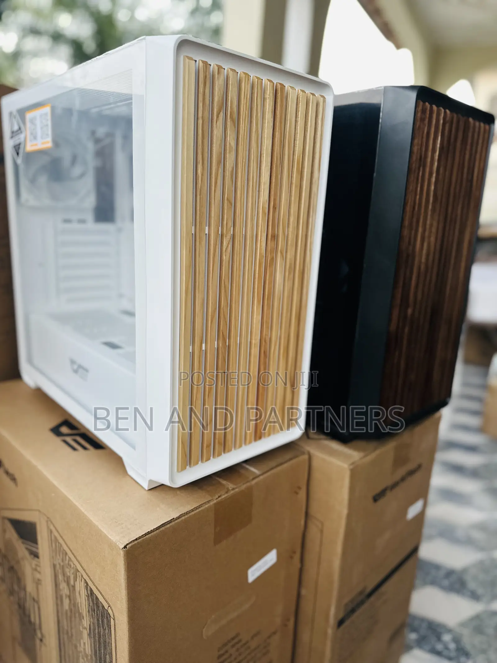 Darkflash Ds900wd Atx Case With 4-argb Fans, Tempered Glass, Walnut