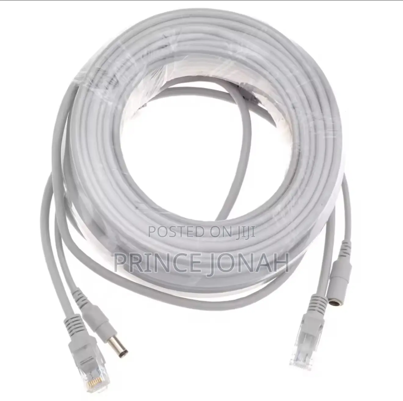 Ip Camera Cable 10m Ethernet Cat5 Dc Power For Network Nvr Cctv System