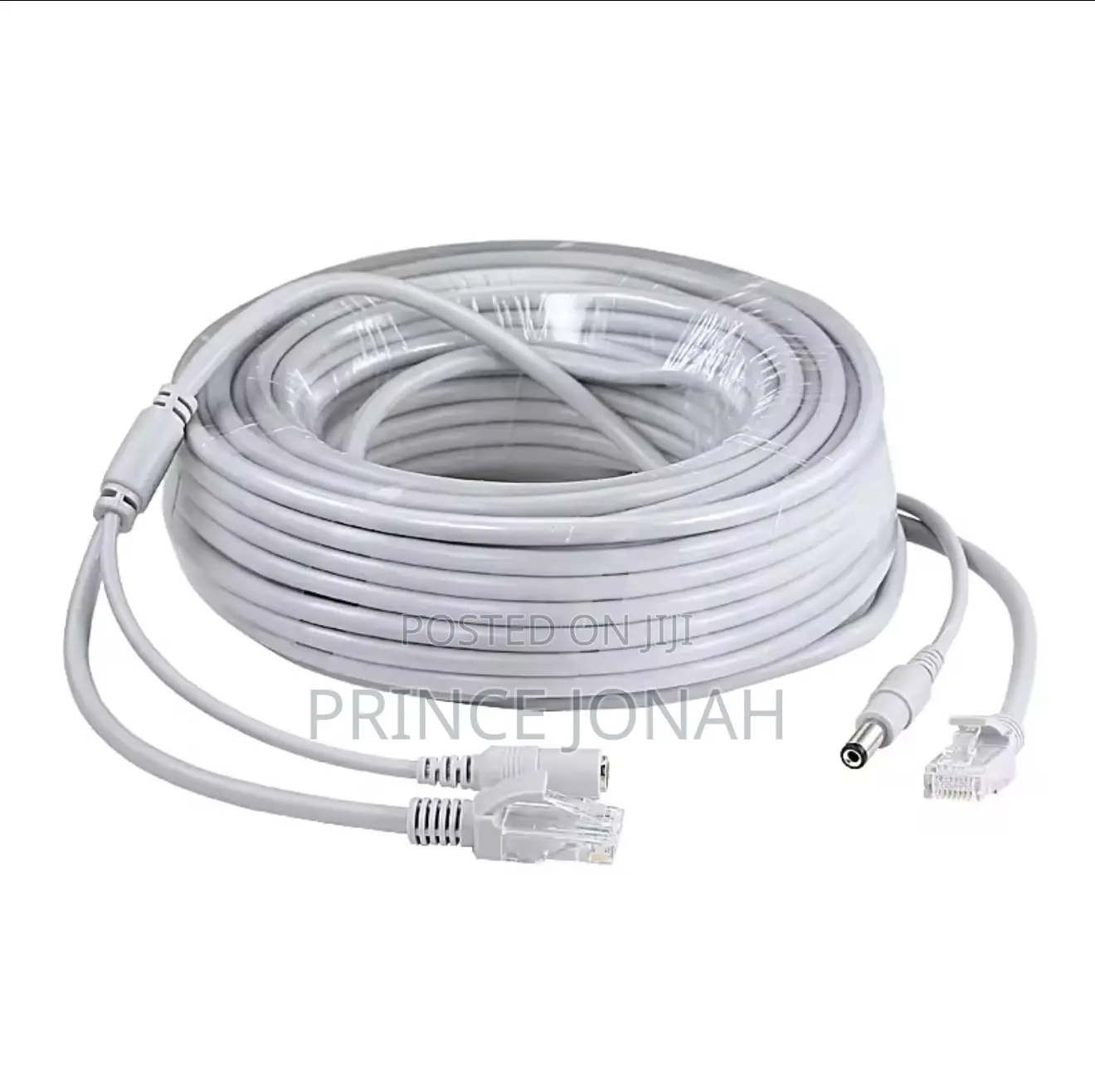 Ip Camera Cable 10m Ethernet Cat5 Dc Power For Network Nvr Cctv System