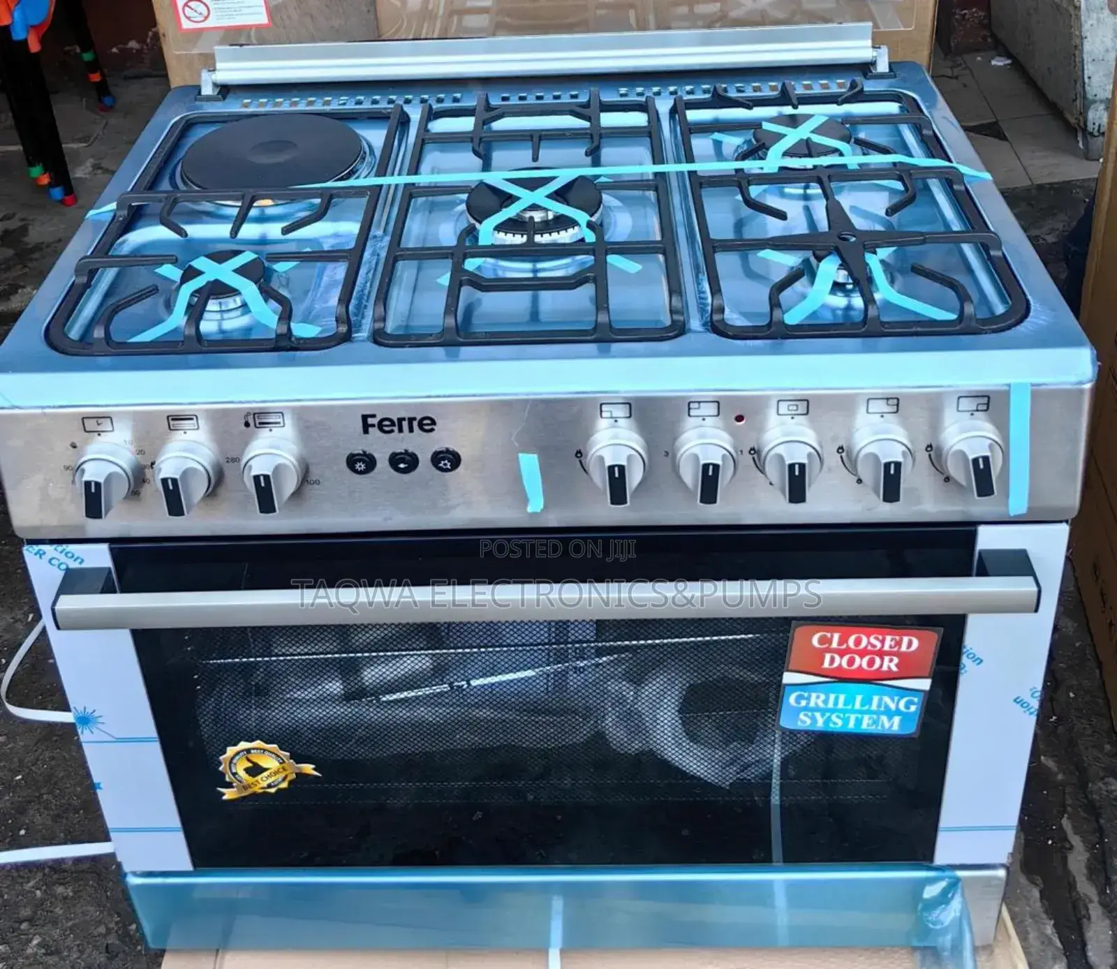 Ferre 60x90 - 5 Burner 1 Electric 4 Gas