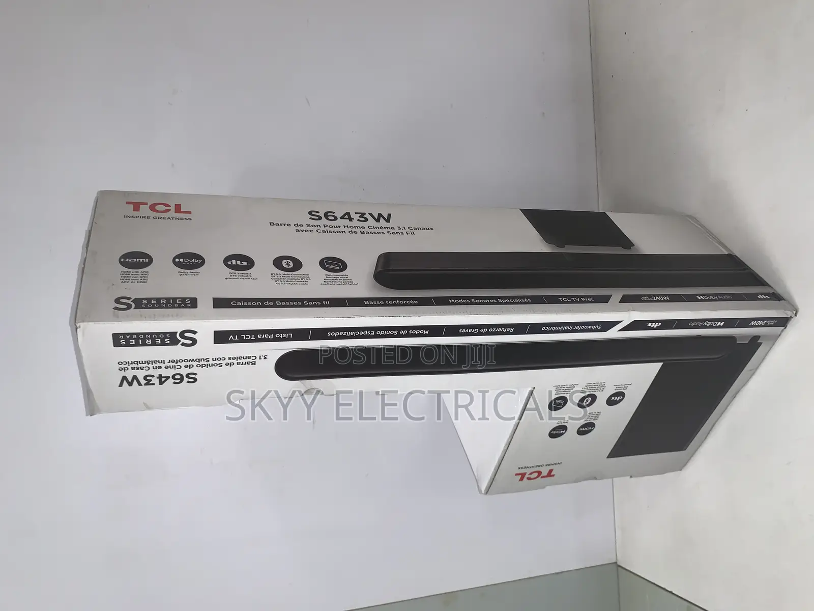Tcl 240w 3.1ch Wifi Wirelss Subwoofer Ultraslim Soundbar