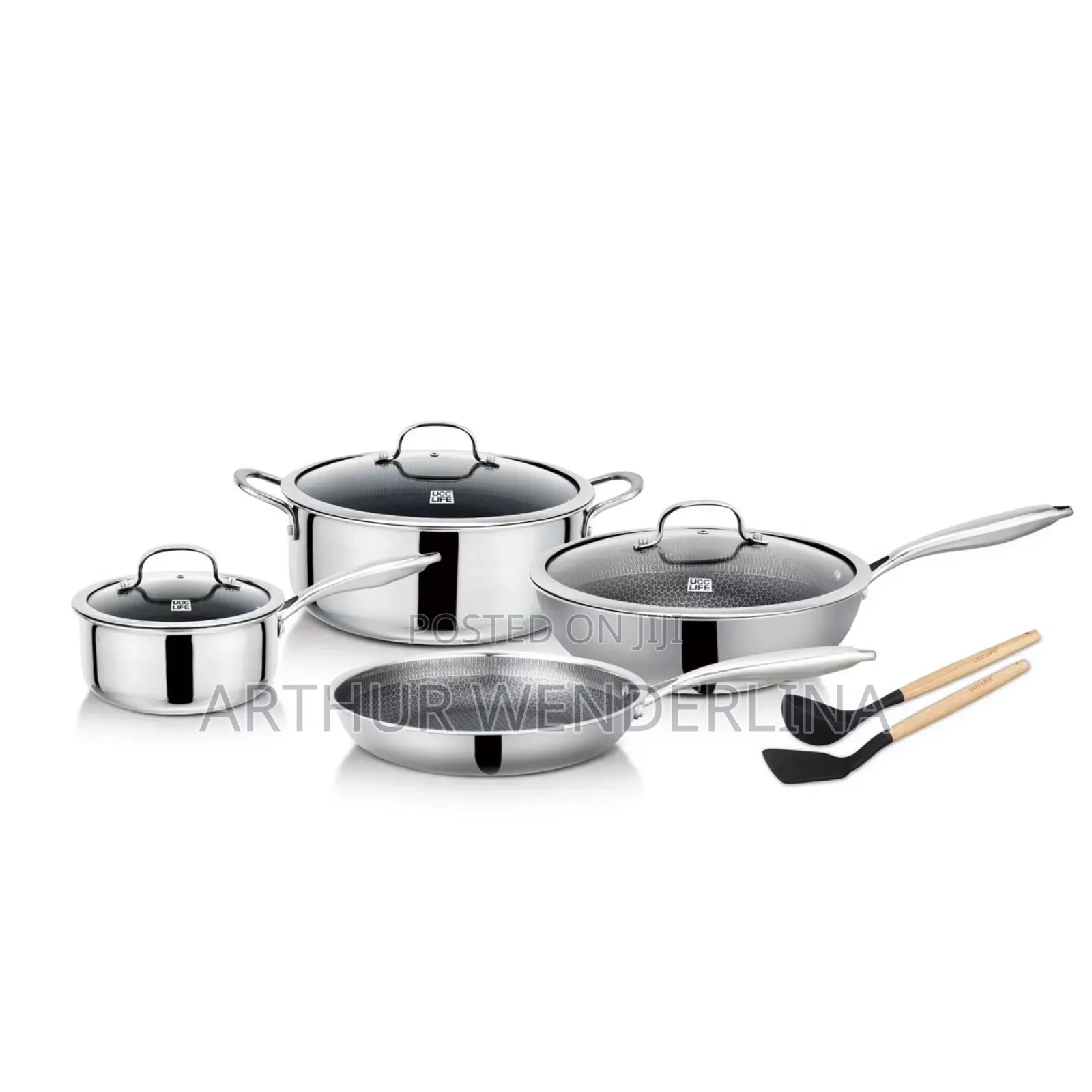 Uuuc Life Cooking Ware 9 Pieces Stainless Steel