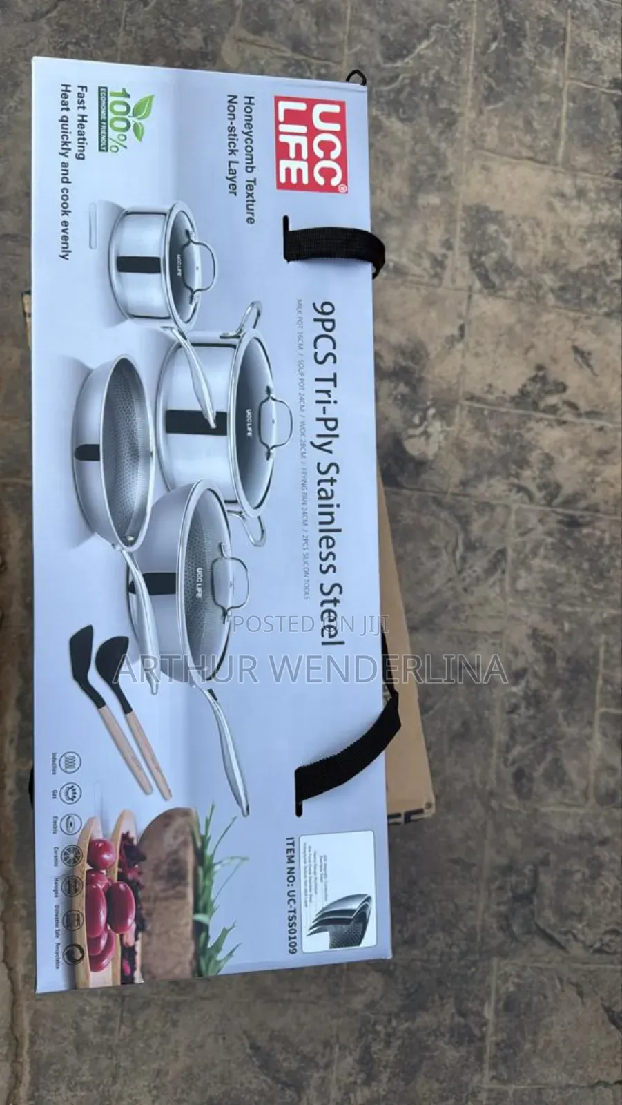 Uuuc Life Cooking Ware 9 Pieces Stainless Steel