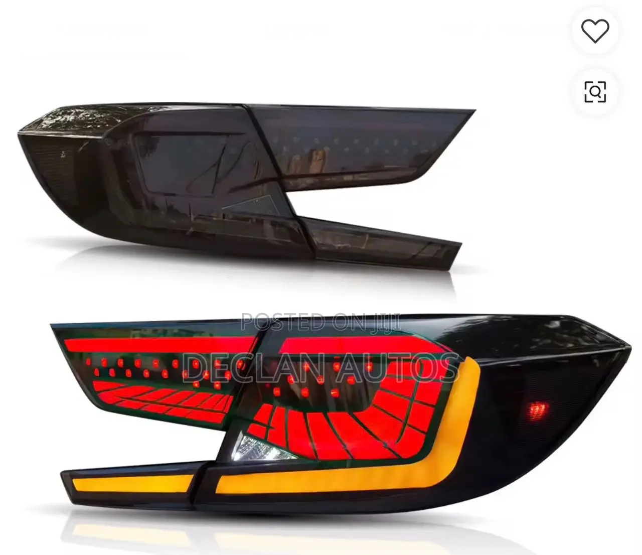 2018-22 Honda Accord Smoked Led Tail Lights Eagle Eyes