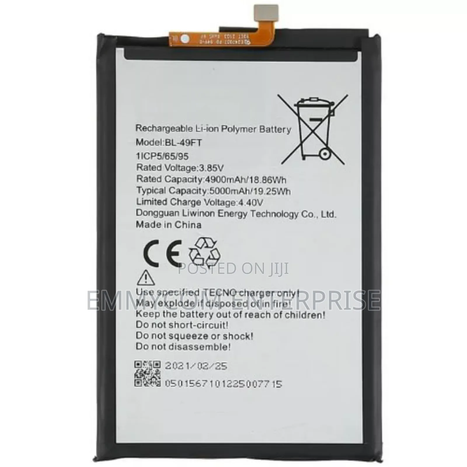 Tecno Spark 8 Battery With Replacement
