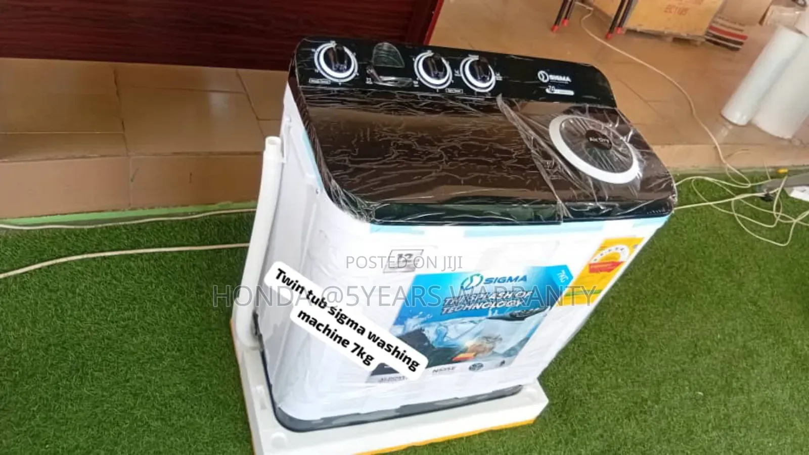 Wash Board-,Black Sigma 7kg Washing Machine Semi Automatic