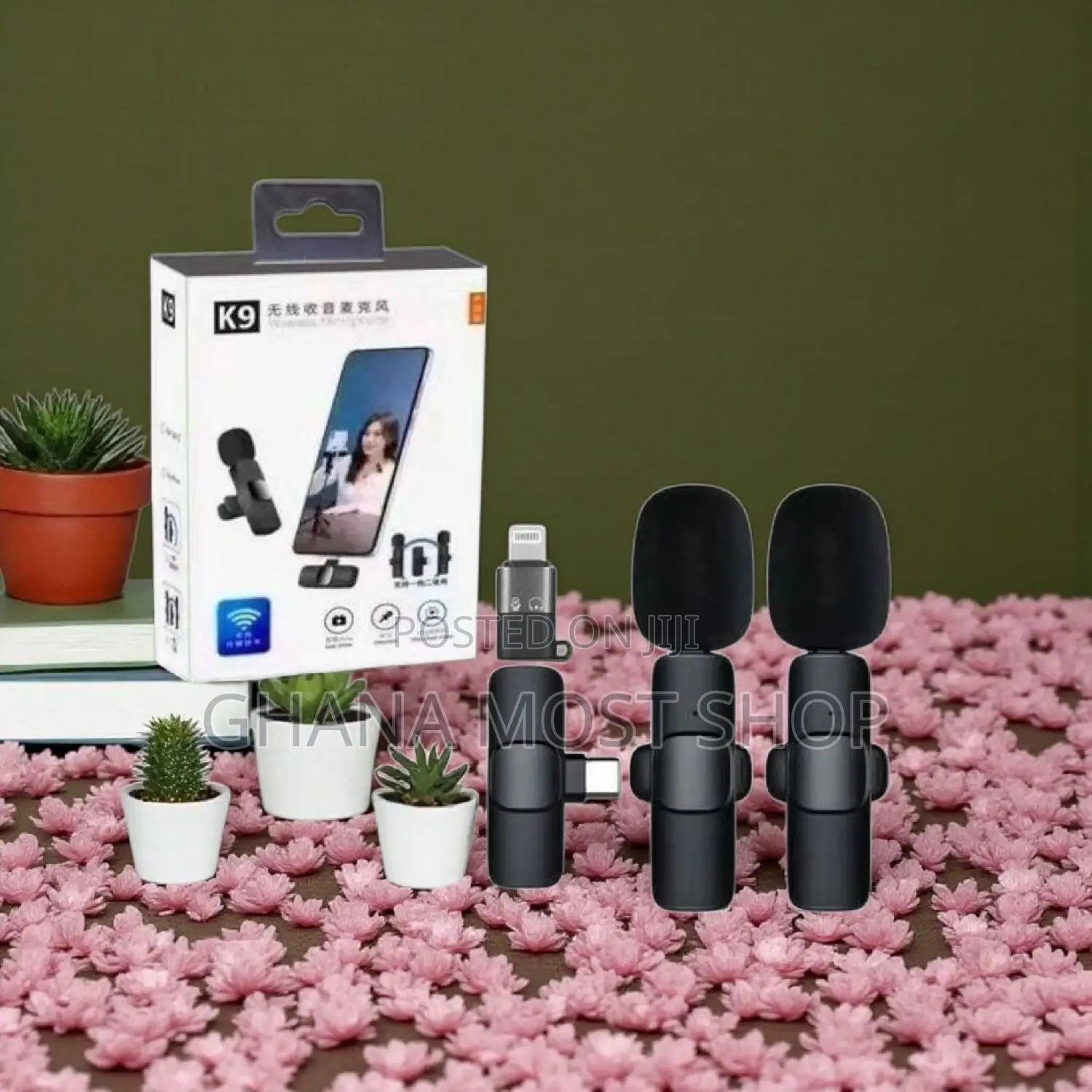 2 in 1 Wireless Microphone. Noise Cancellation (15756)