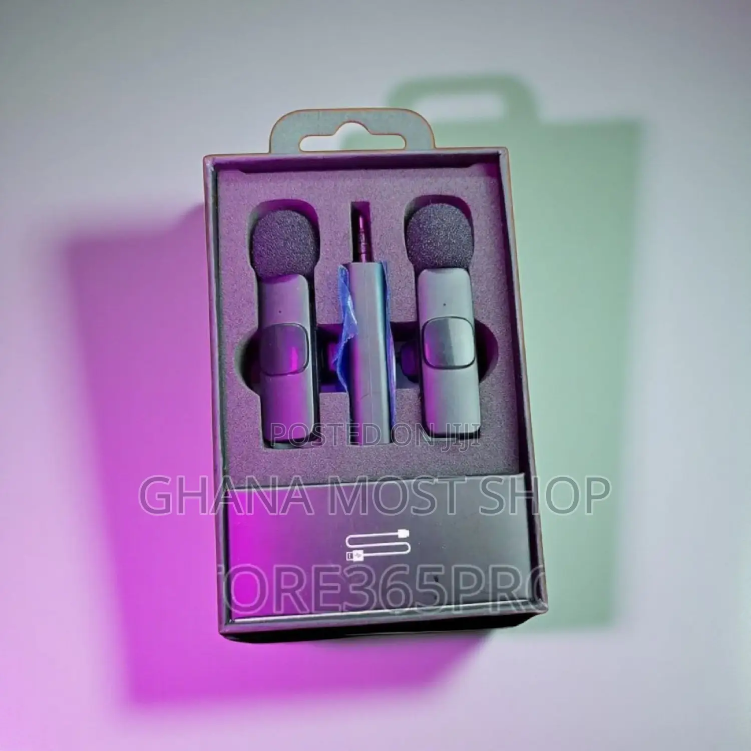2 in 1 Wireless Microphone. Noise Cancellation (15756)