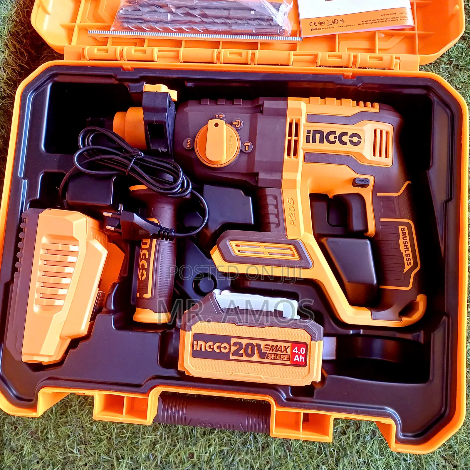 20v Brushless Lithium-Lon Rotary Hammer With 3pcs Bits - Crhli202081