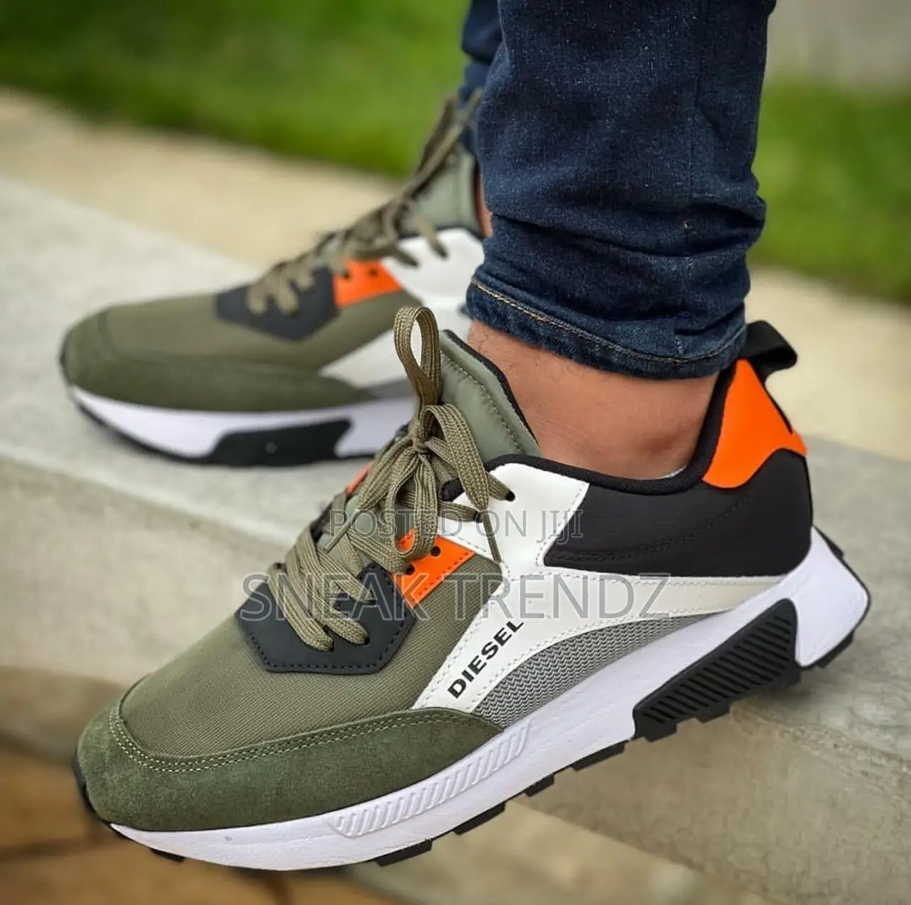 Original Diesel Amry Green White Black N Orange