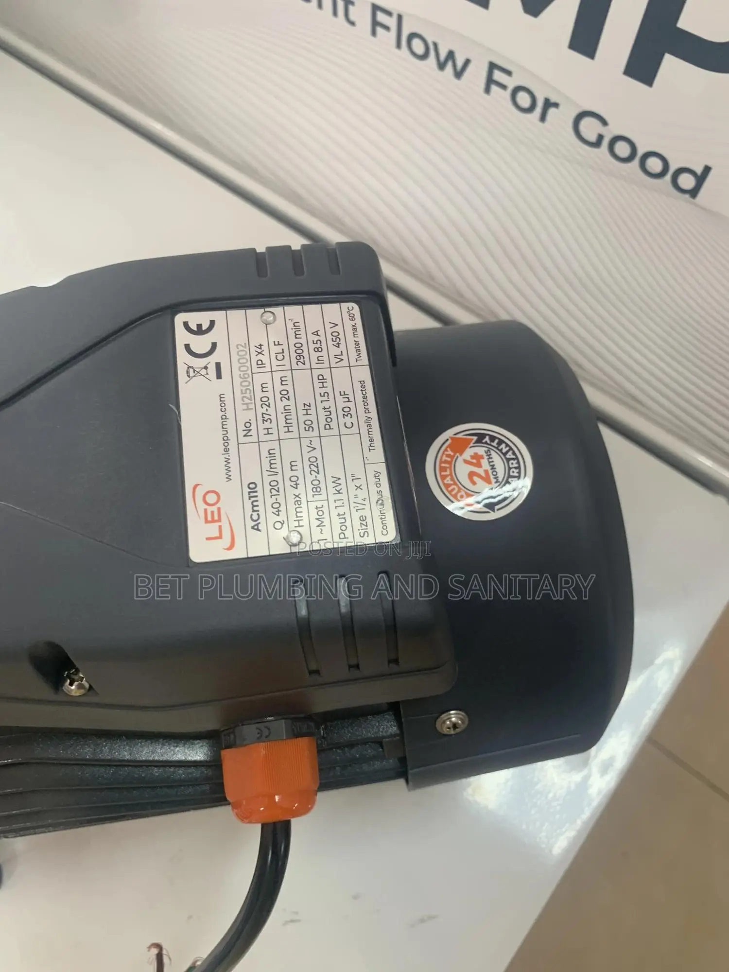 Super Quality 1.5hp Leo Water Pump_stainless