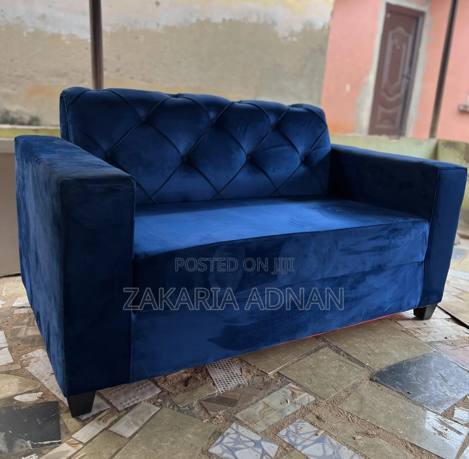 Blue 2in1 Furniture Sofa