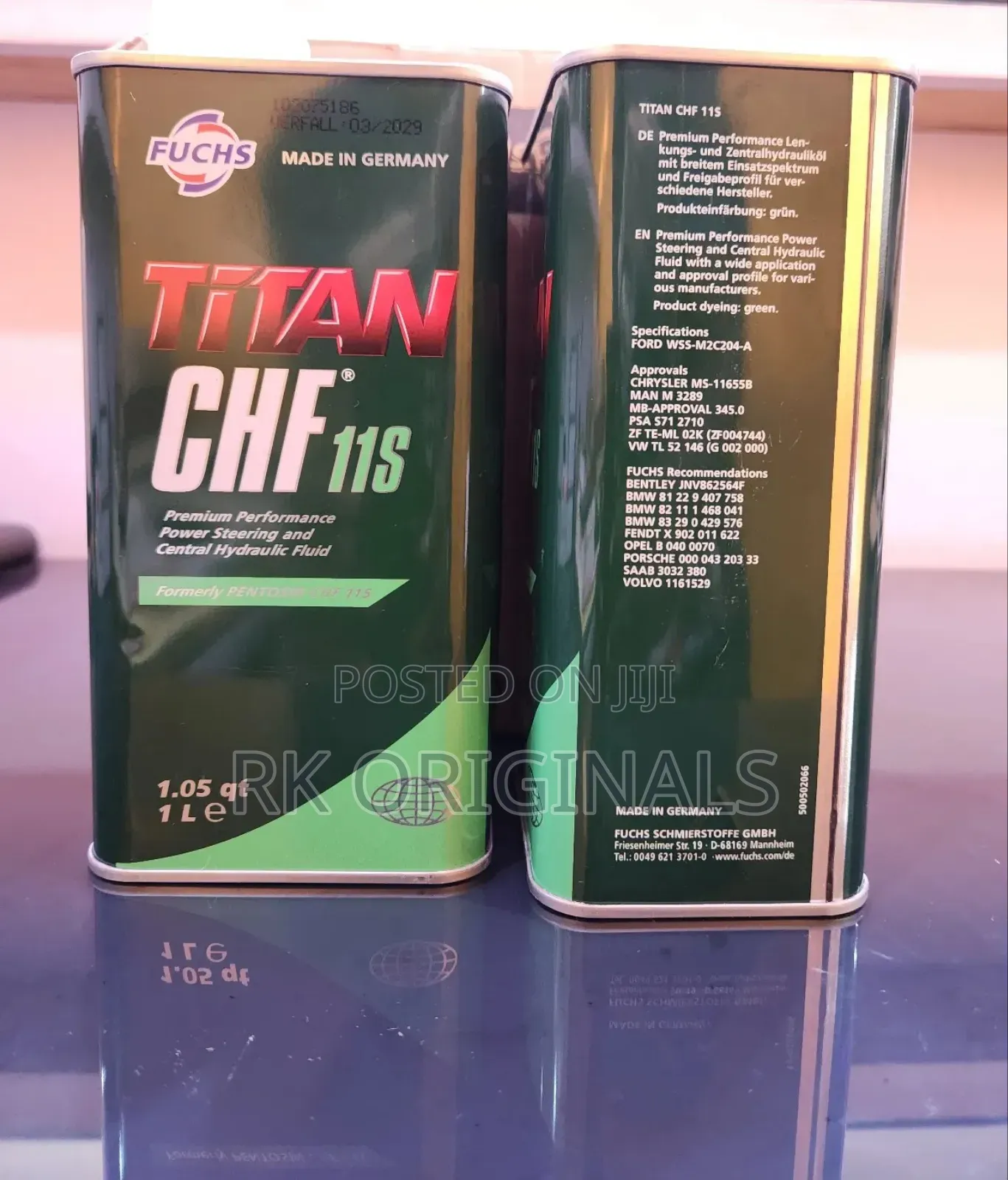 Pentosin Chf11s Power Steering And Hydraulic Fluid From Germany🇩🇪