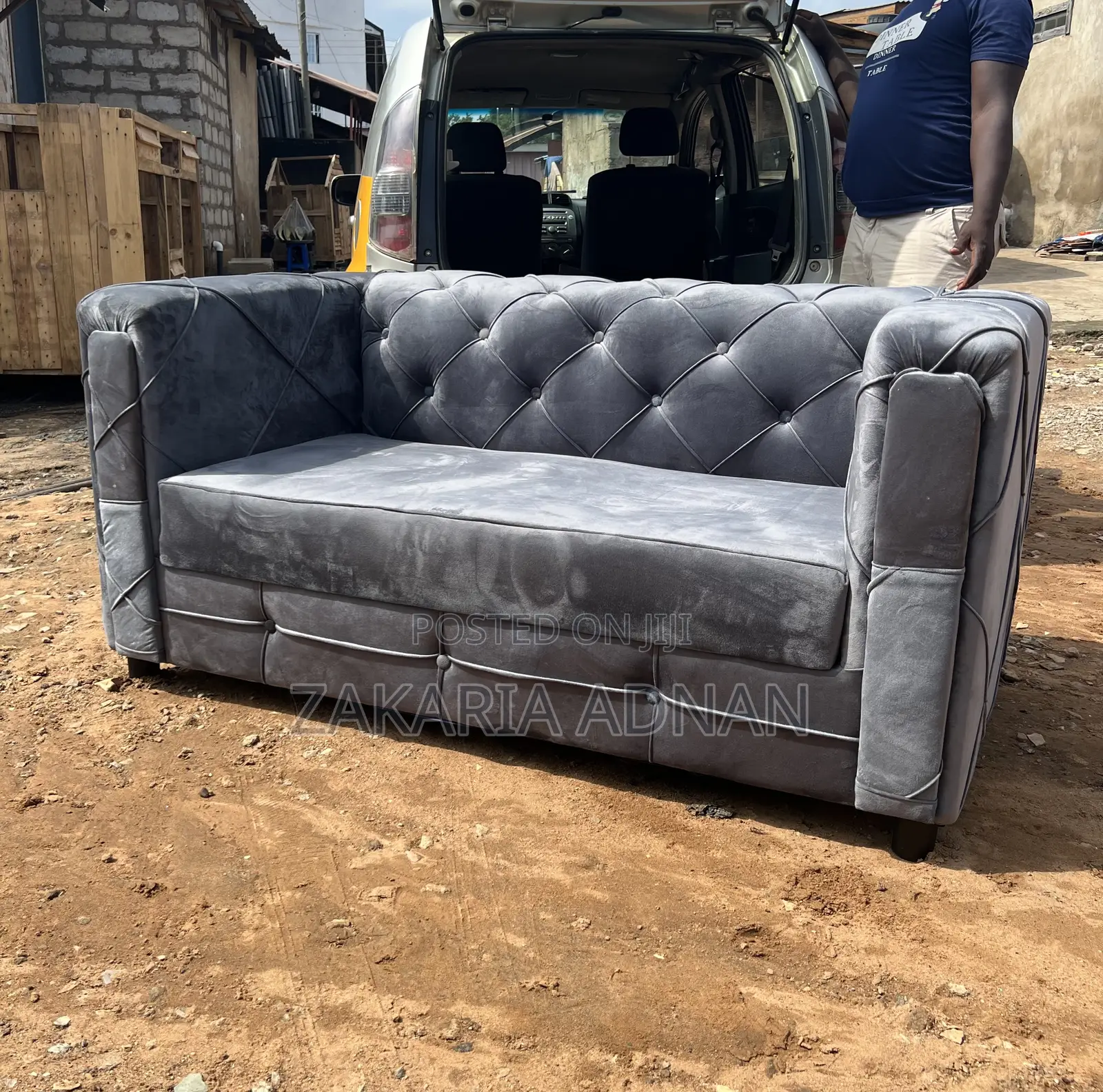 Gray 2in1 Furniture Sofa