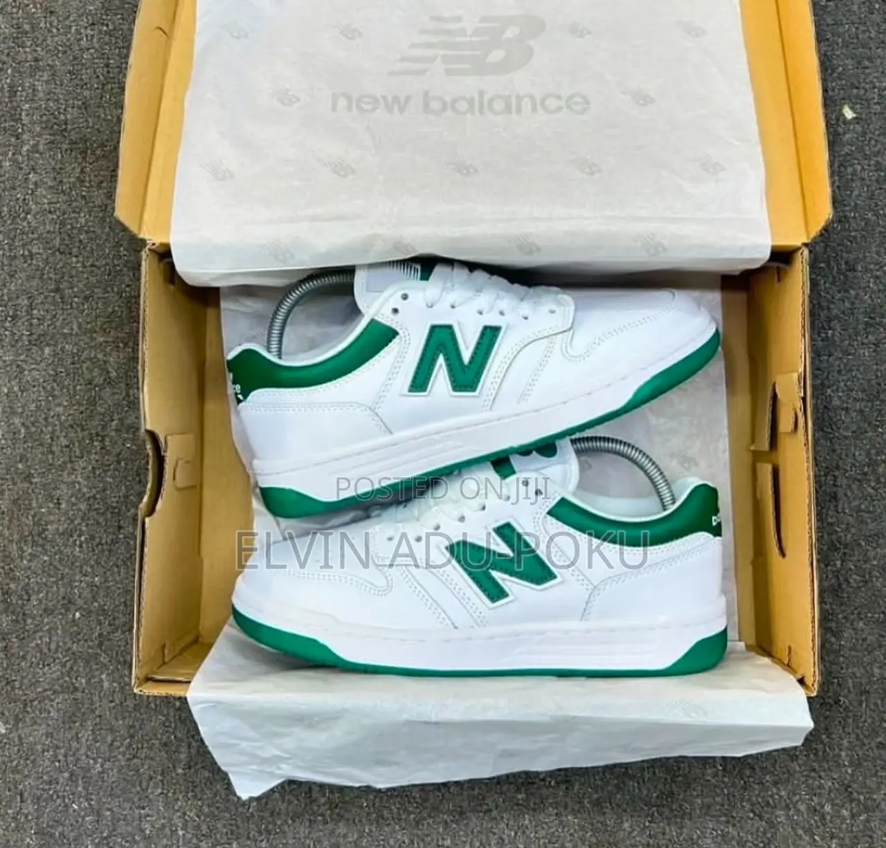 New Balance Low Sneaker “ Pine Green & White “ Sneaker