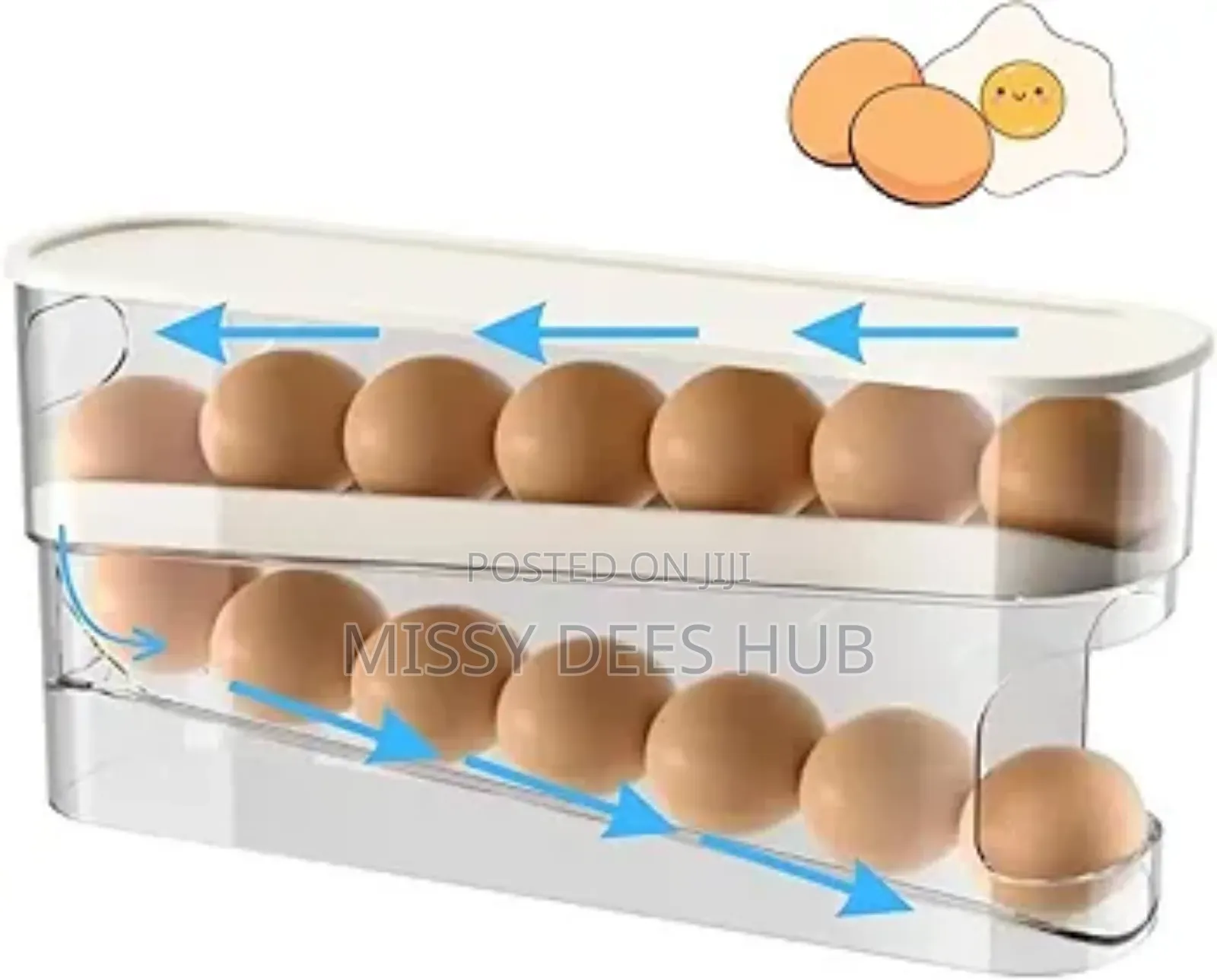 2 Layer Rolling Egg Dispenser/ Holder
