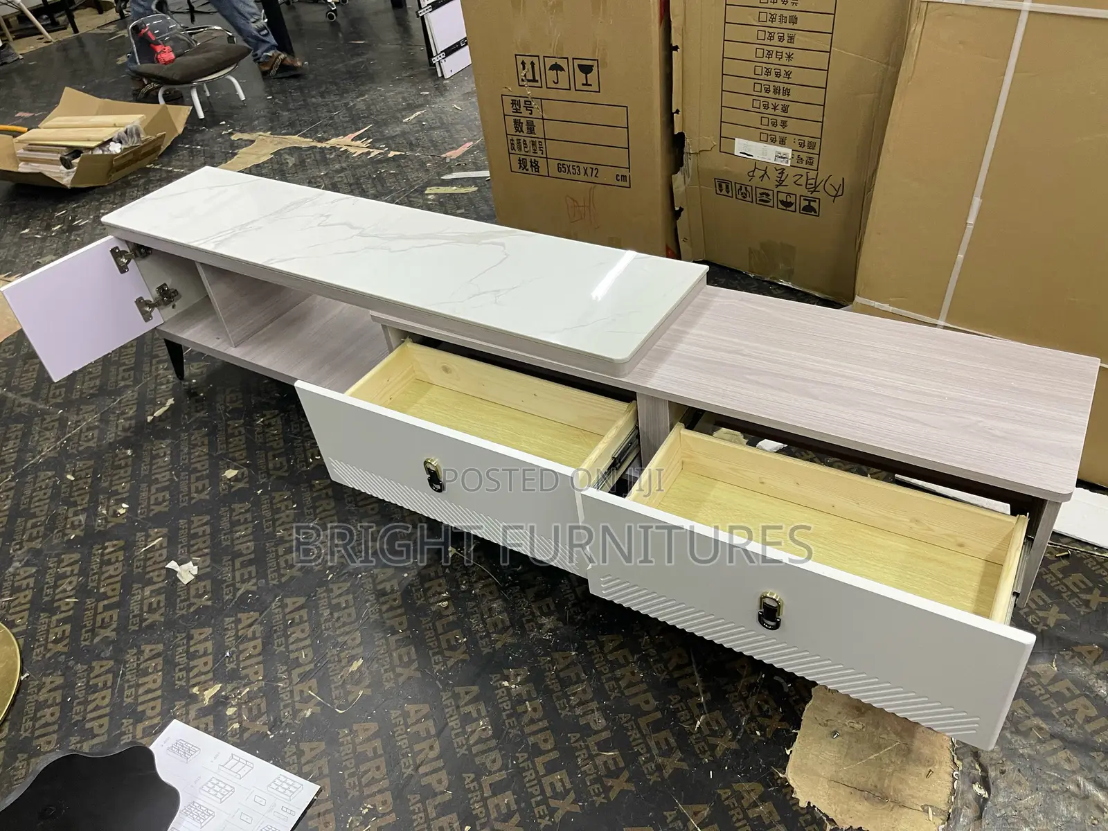 Tv Stand (Marble Top)