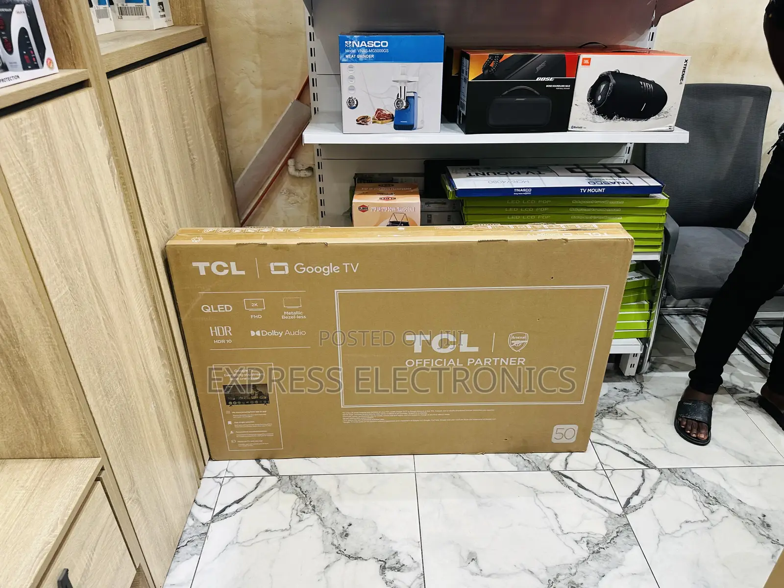Available Now at Store TCL Qled Smart Glossy 50”S5k