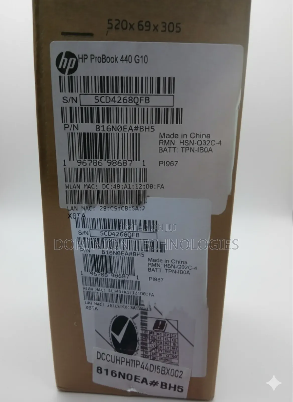 New Laptop HP ProBook 440 G10 8GB Intel Core i5 SSD 512GB