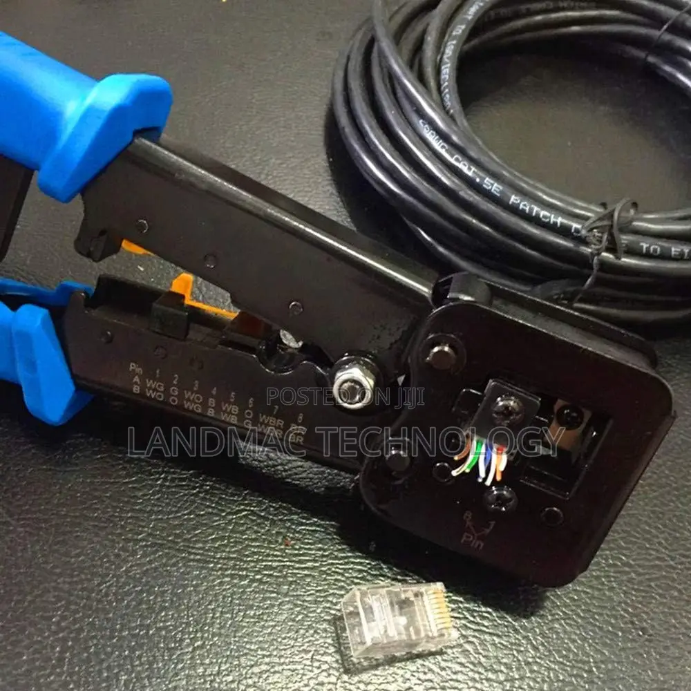 Rj45 Crimp Tool Ethernet Pass Thru Crimper