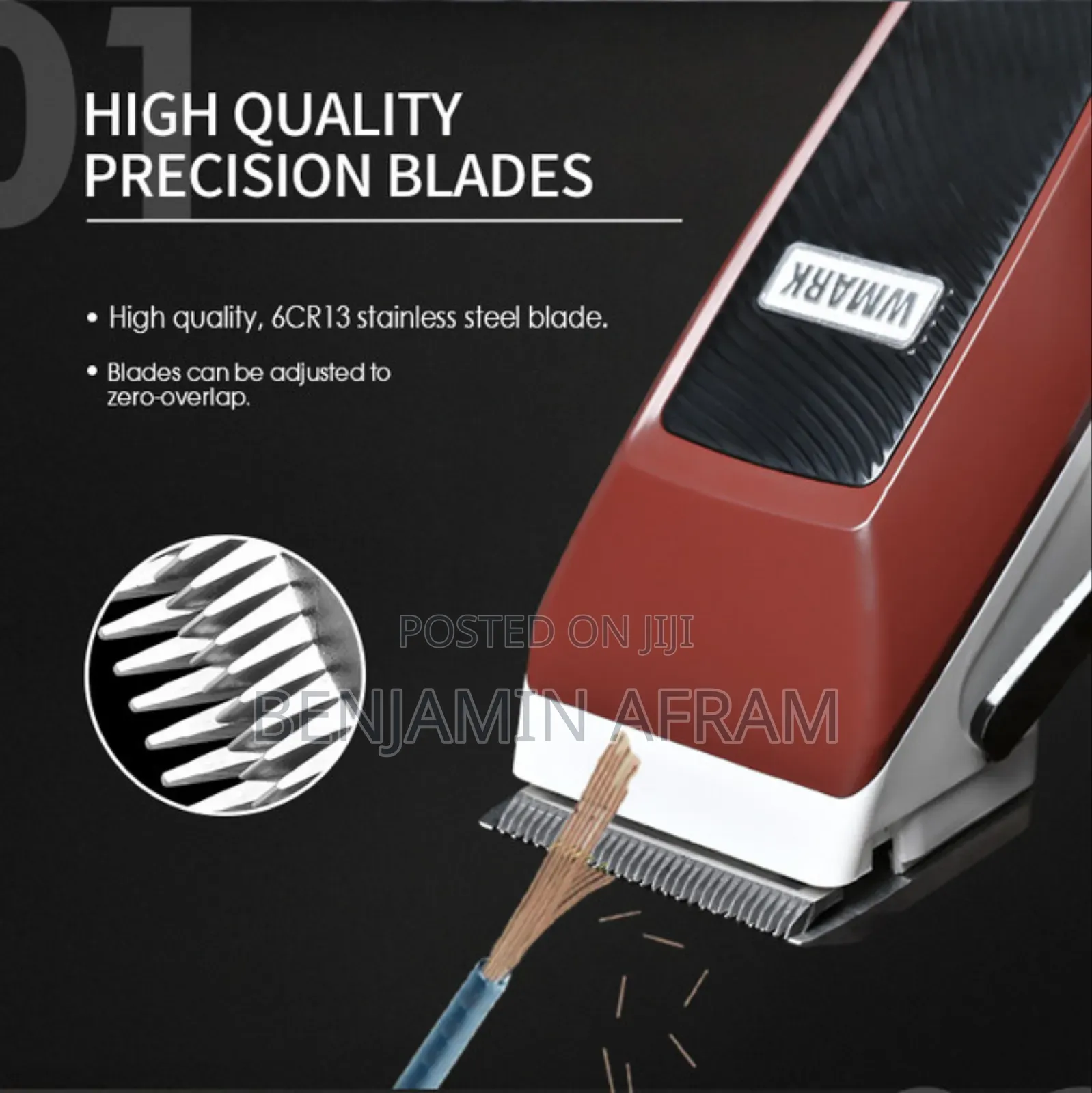 Wireless Barbering Hair Clippers