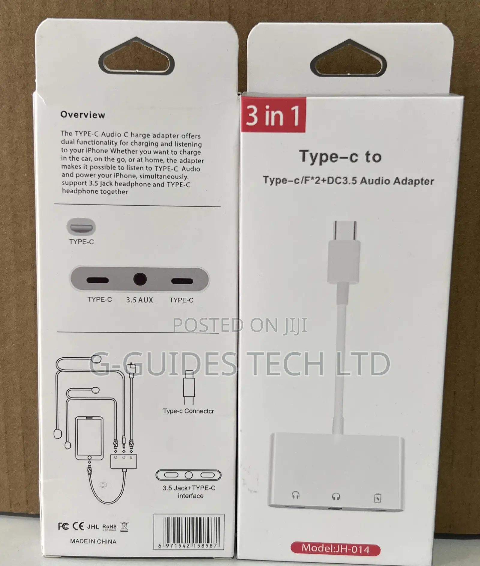 3-in-1 Type-C to 3.5mm Audio Adapter