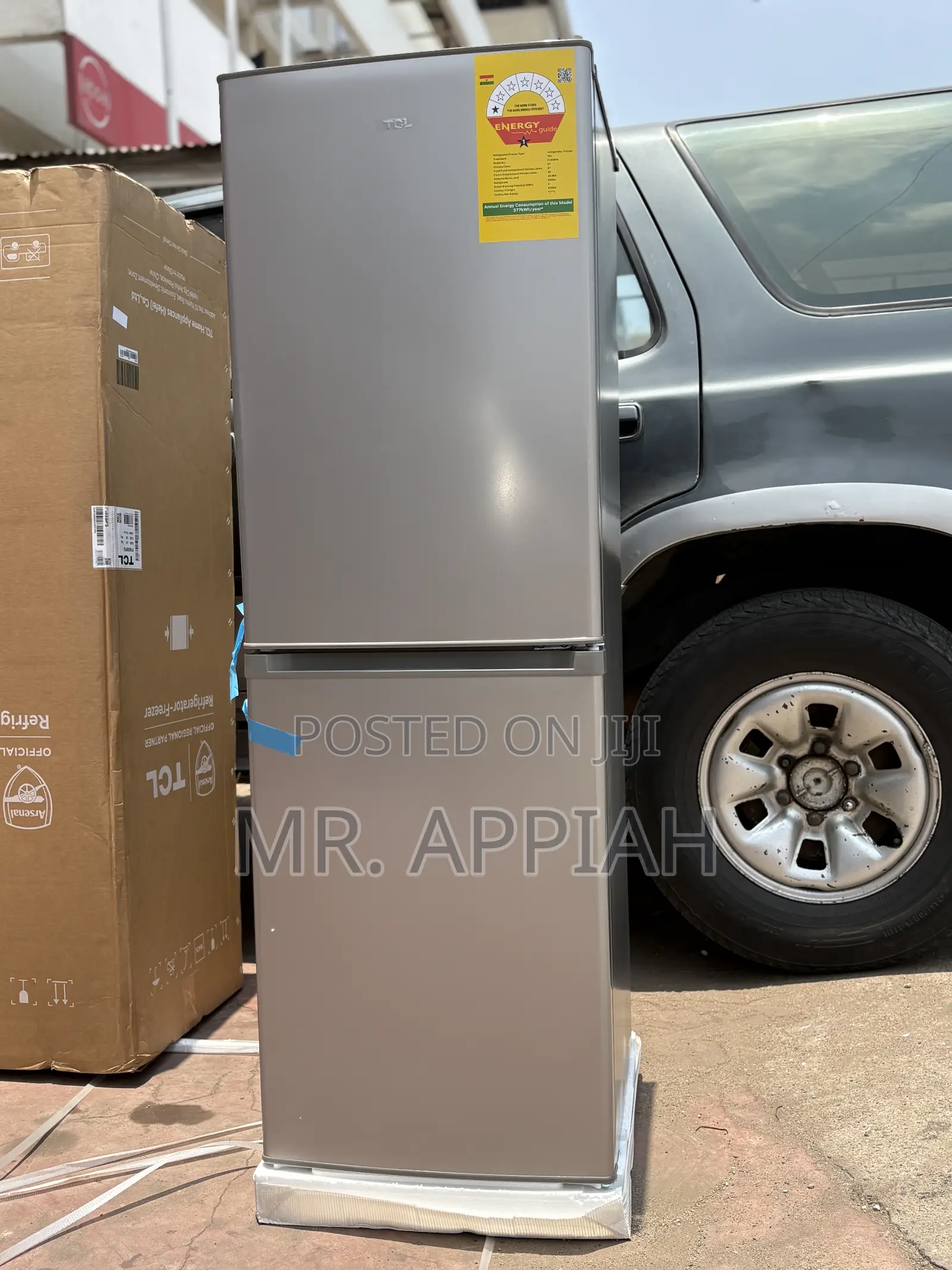 Original TCL F185bfs—142l Double Door Electric Refrigerator.